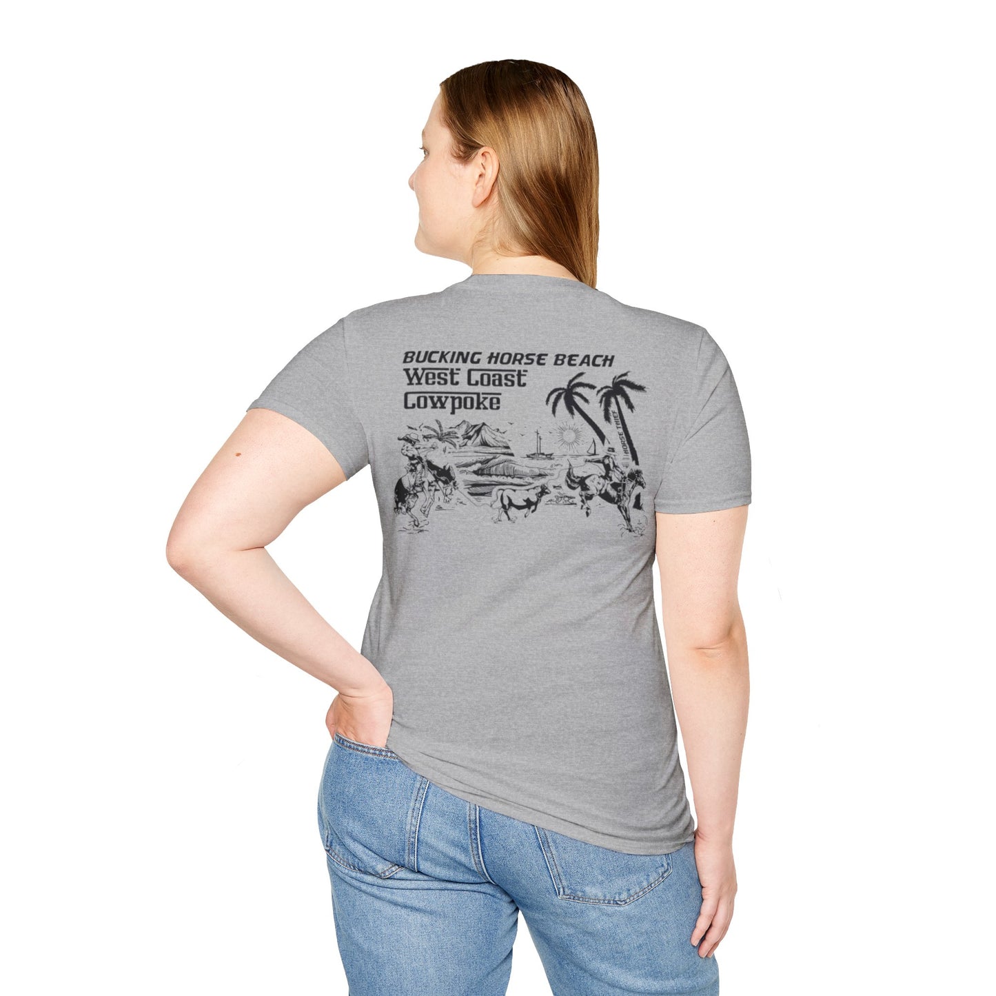 Bucking Horse Beach, West Coast Cowpoke Classic Tee