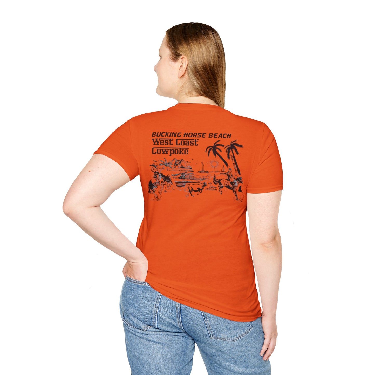 Bucking Horse Beach, West Coast Cowpoke Classic Tee