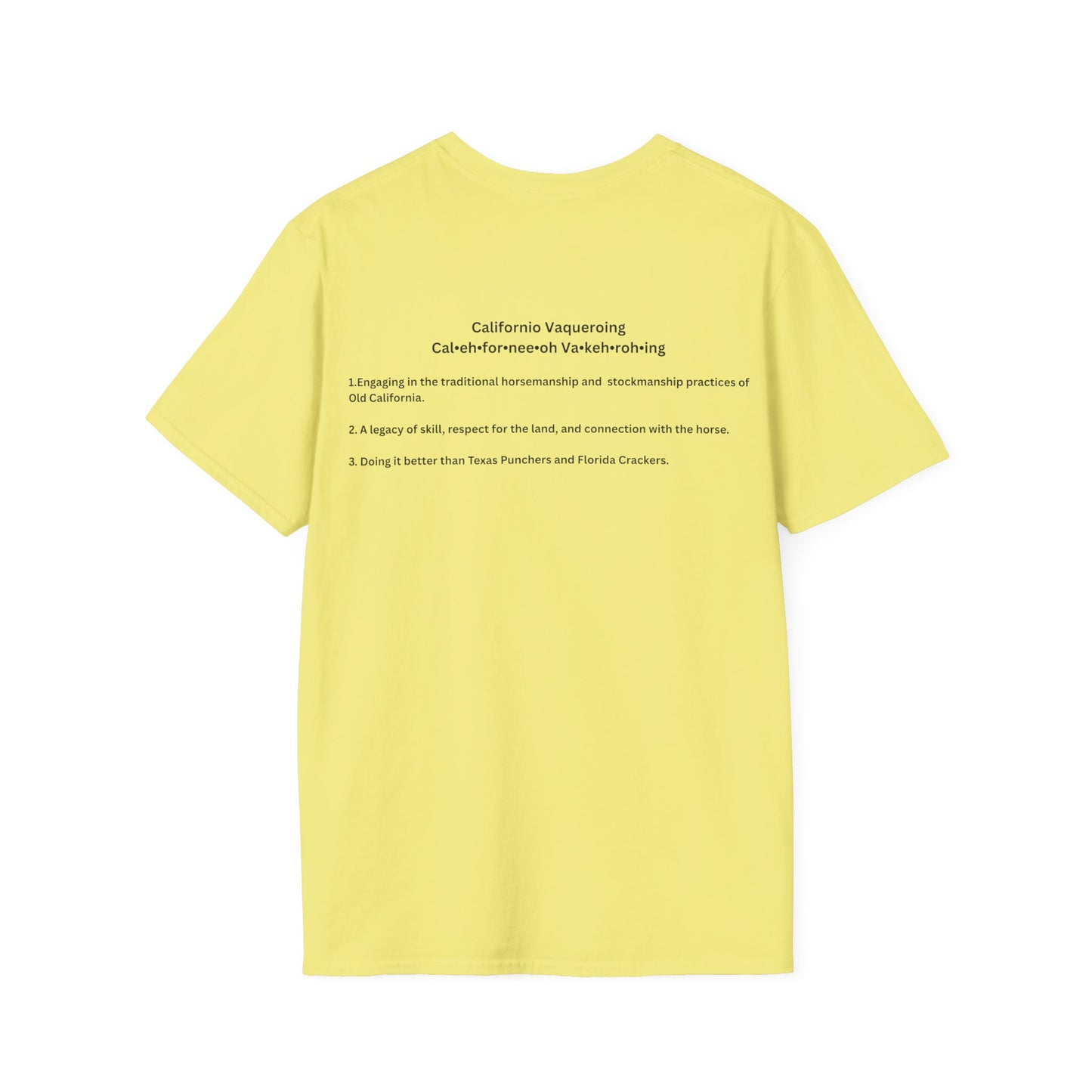 Californio Vaqueroing Style 3 (Light Colored Tee)