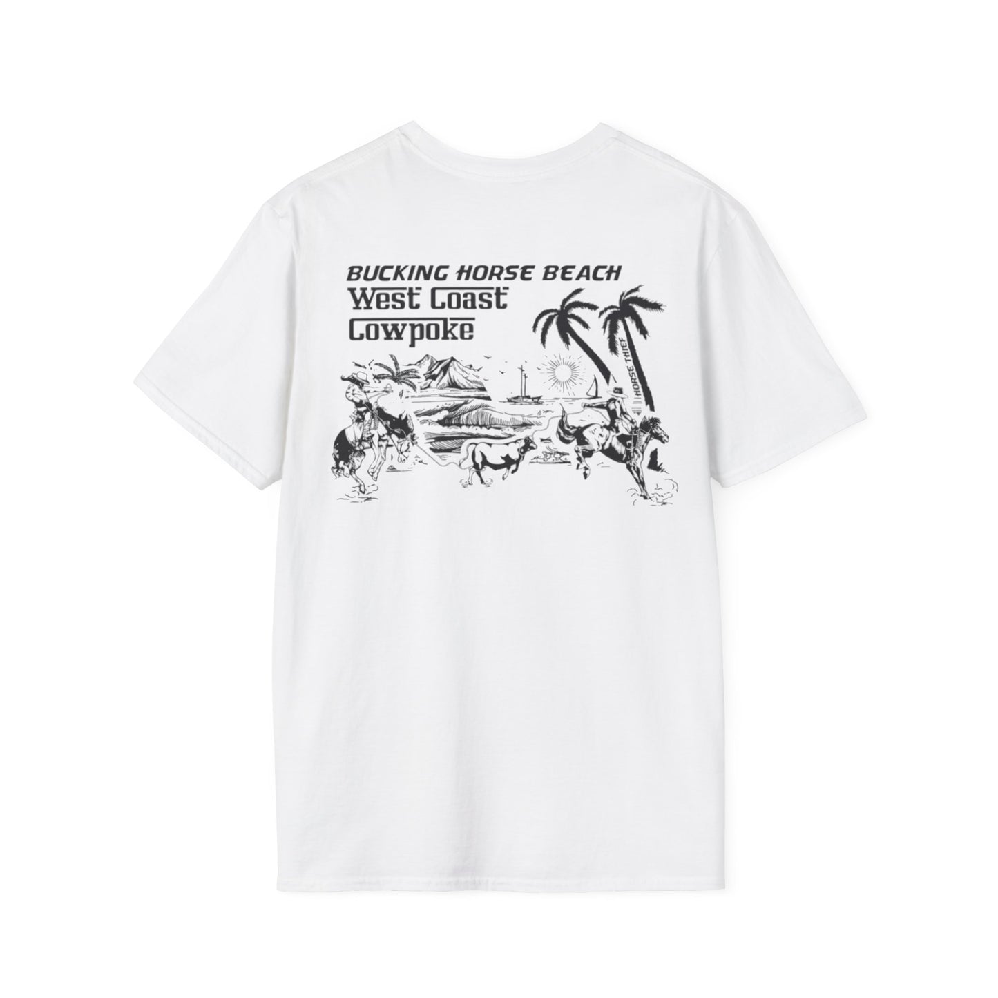 Bucking Horse Beach, West Coast Cowpoke Classic Tee