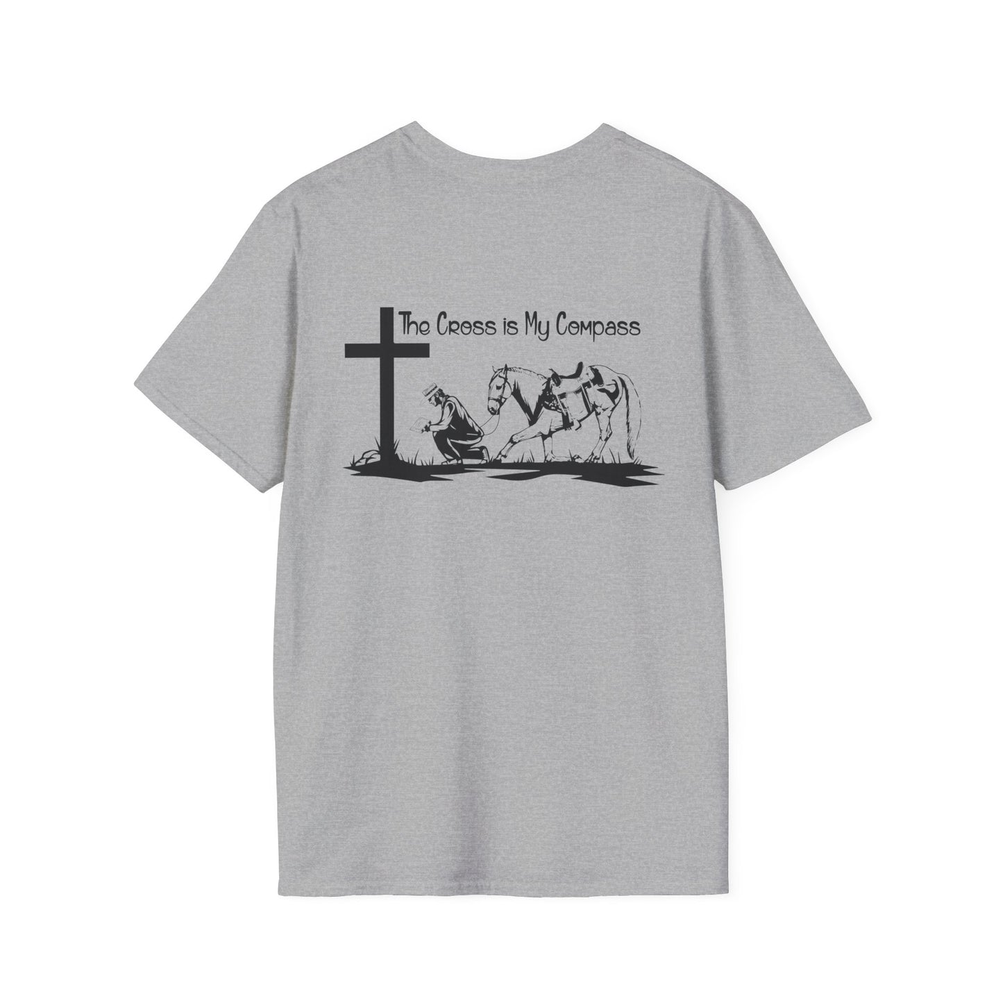 The Cross is my Compass Style (Light Colored Tee)