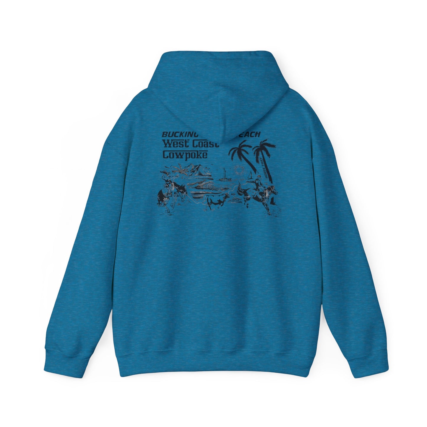 Bucking Horse Beach, West Coast Cowpoke Hoodie