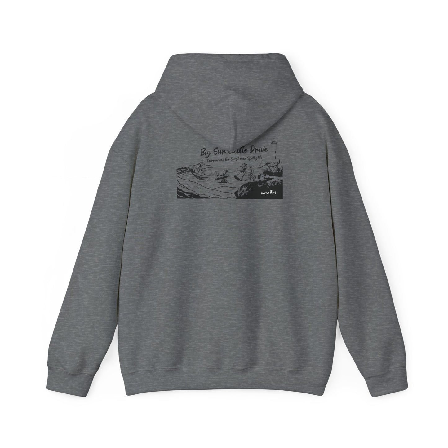 Big Sur Cattle Drive: Conquering the Coast and Spotlights Hoodie