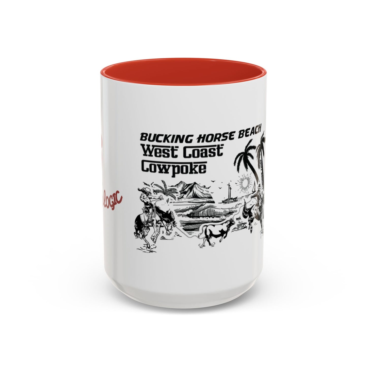 Bucking Horse Beach, West Coast Cowpoke detailed design Mug (11 and 15oz)