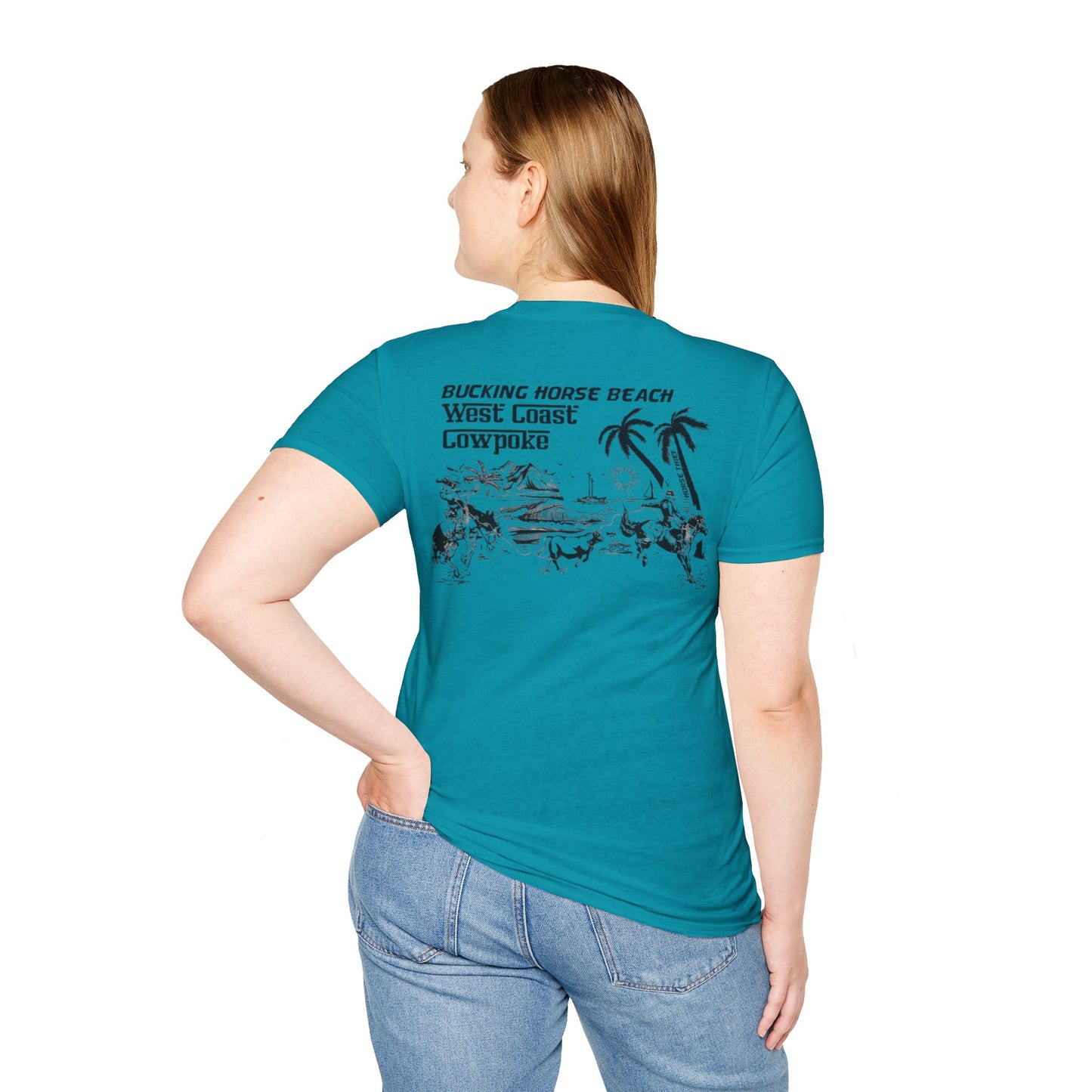 Bucking Horse Beach, West Coast Cowpoke Classic Tee