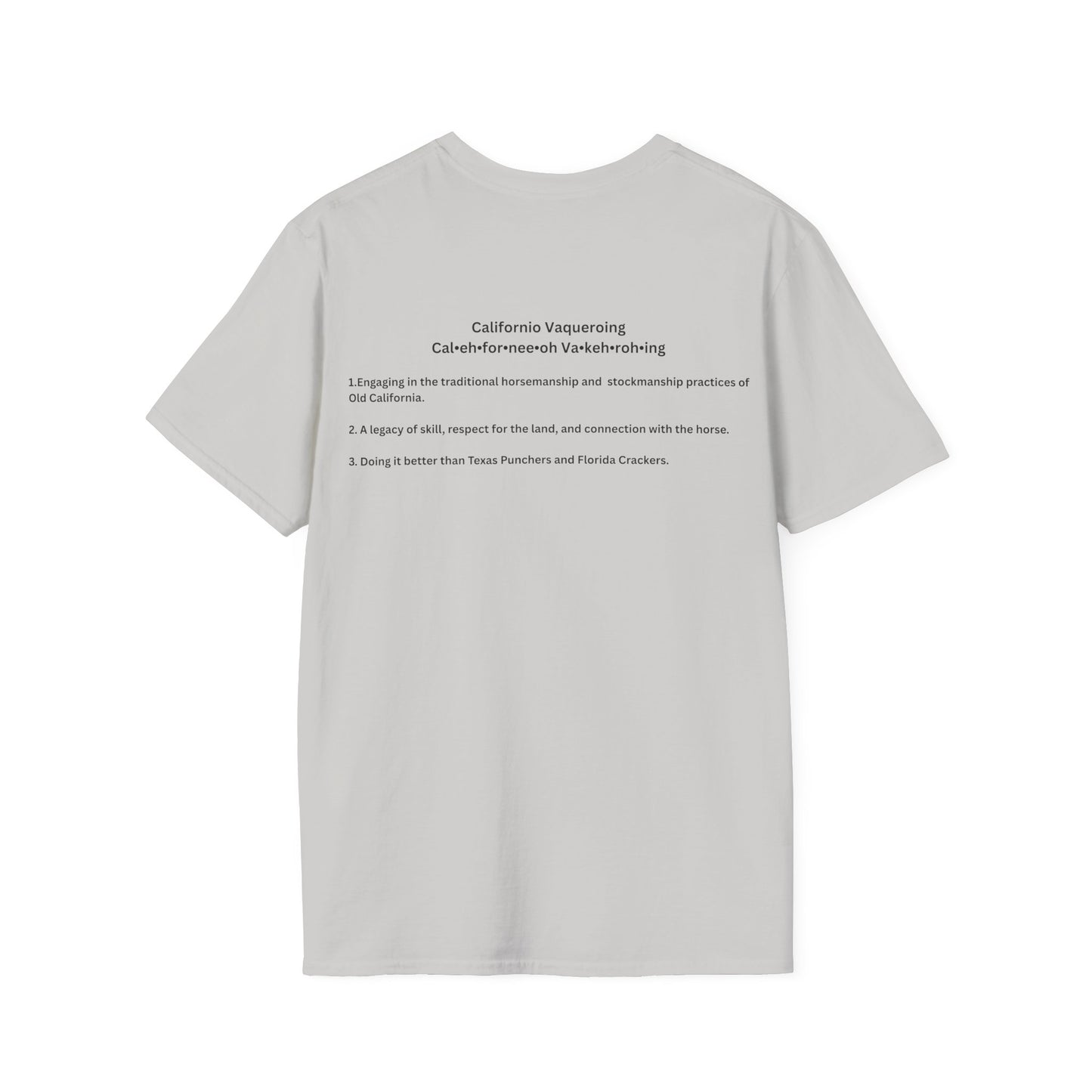 Californio Vaqueroing Style 3 (Light Colored Tee)