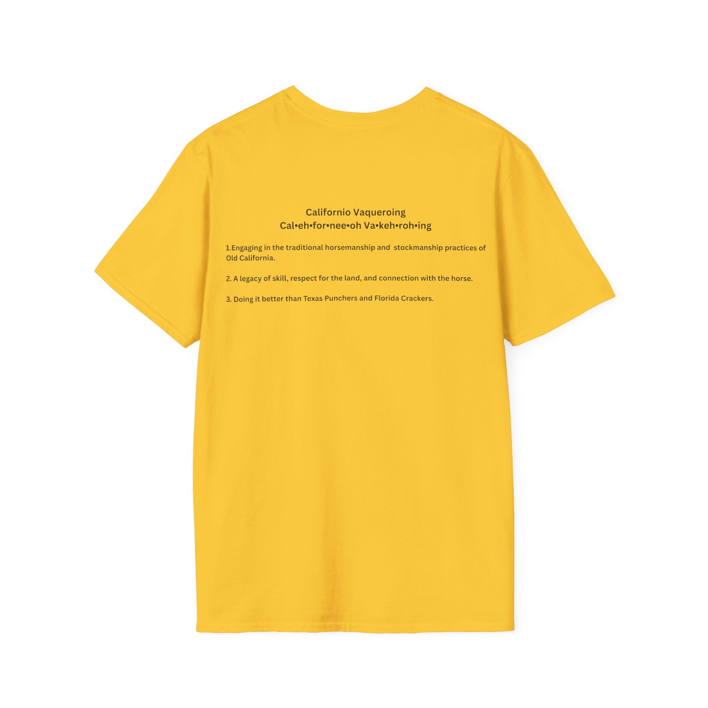 Californio Vaqueroing Style 3 (Light Colored Tee)
