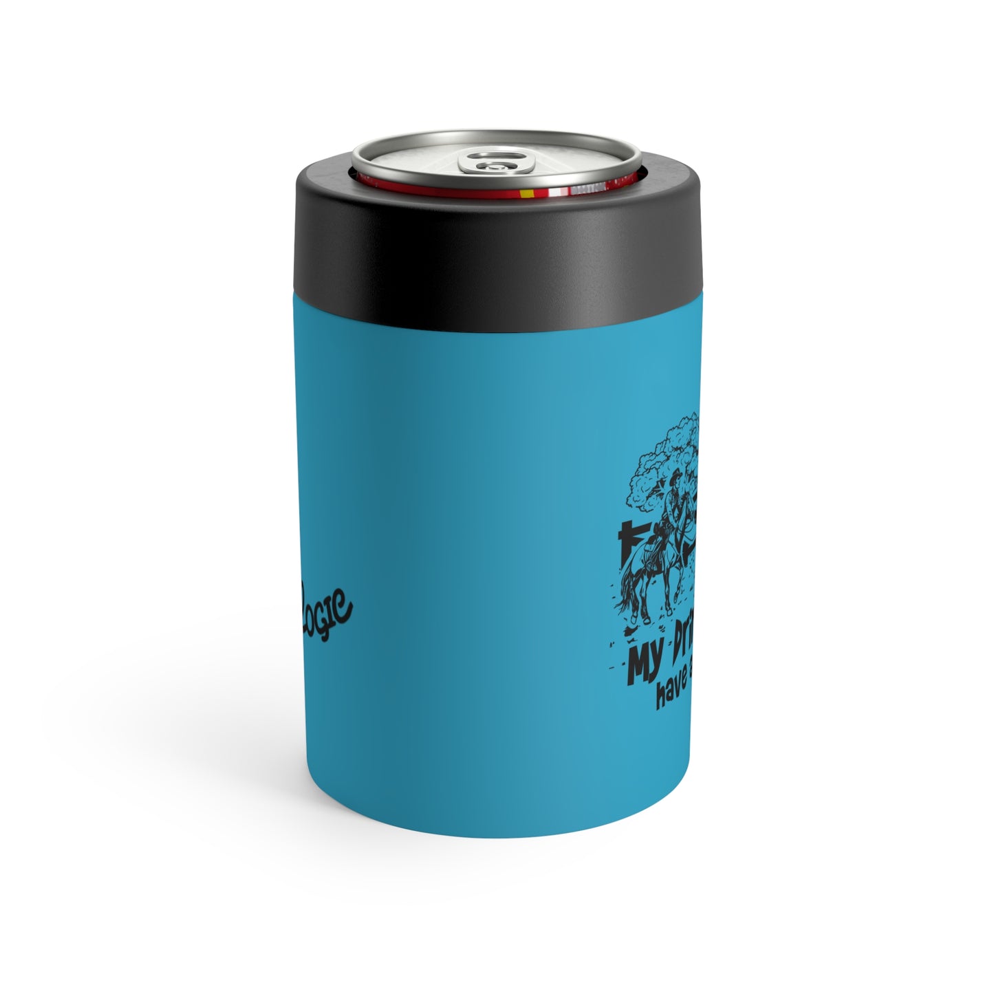 My Drinking Buddies Have a Roping Problem (Concept 2, Turquoise 12 Oz Koozie Tumbler)