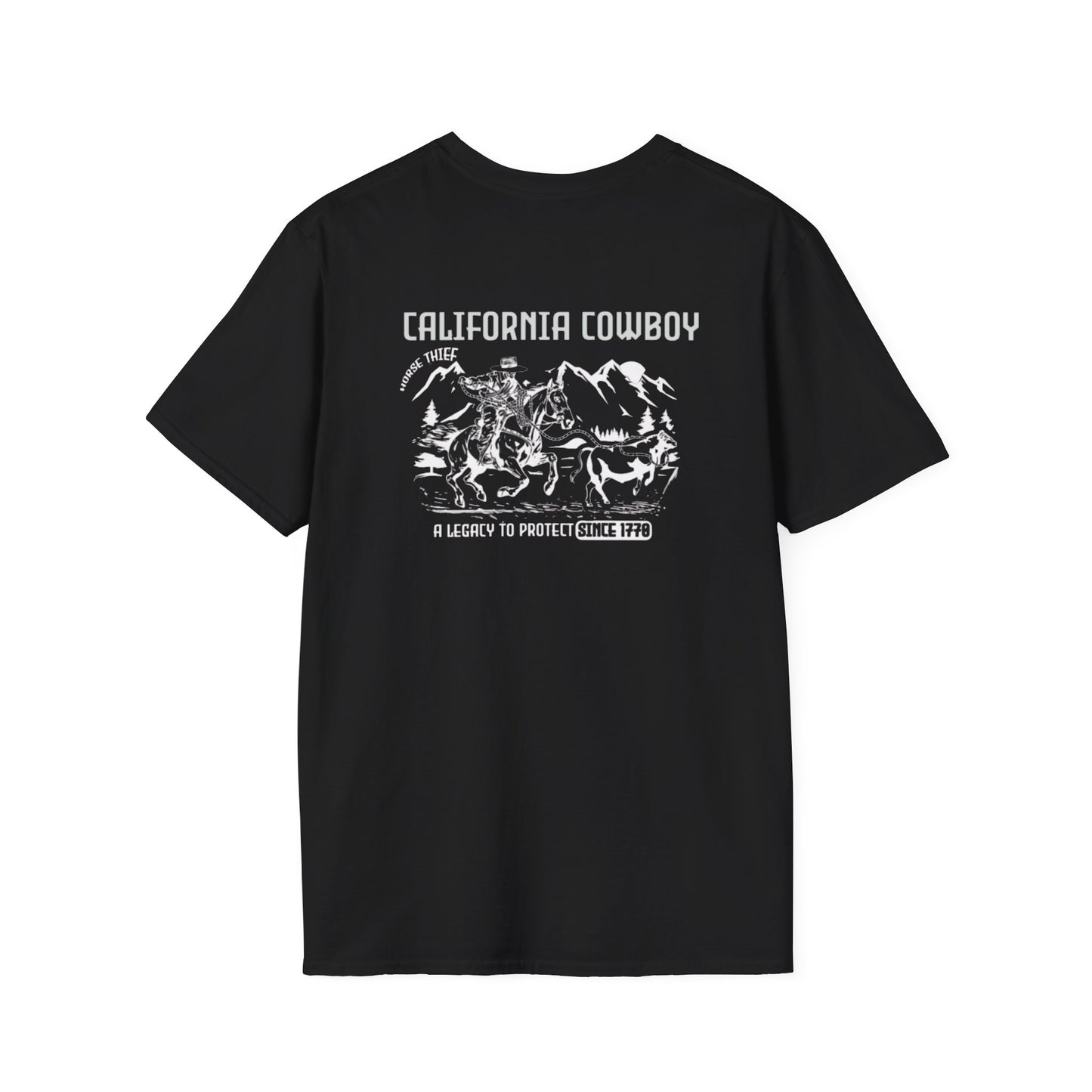 California Cowboy: A Legacy to Protect Since 1770 Pacific Crest Trail (Dark Tee)