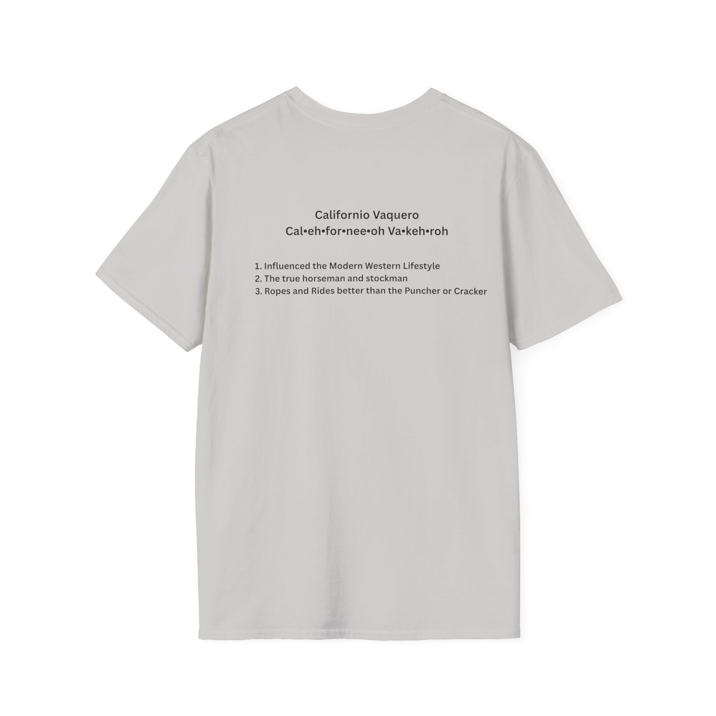 Californio Vaqueroing Style 1 (Light Colored Tee)