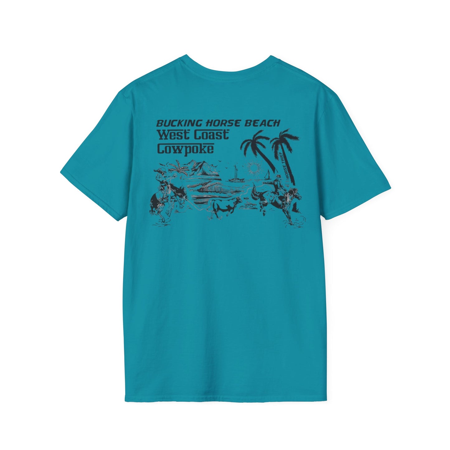 Bucking Horse Beach, West Coast Cowpoke Classic Tee