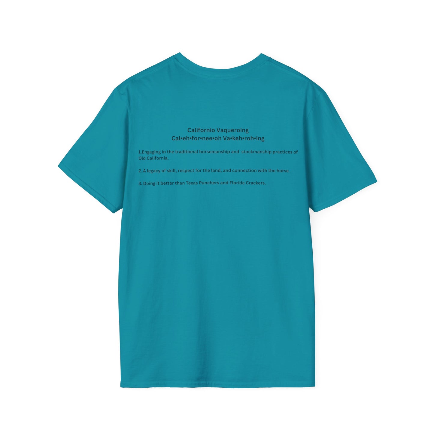 Californio Vaqueroing Style 3 (Light Colored Tee)