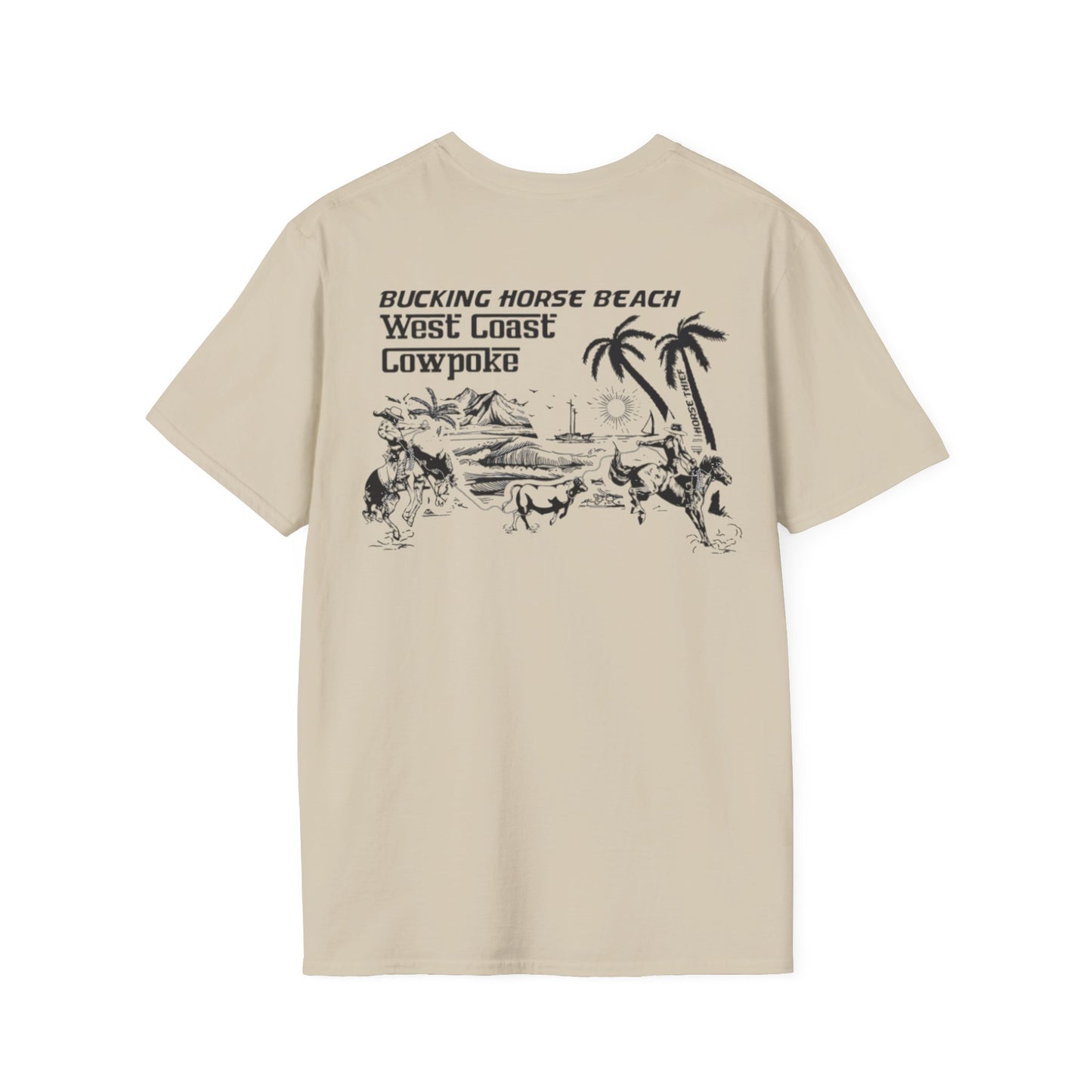 Bucking Horse Beach, West Coast Cowpoke Classic Tee