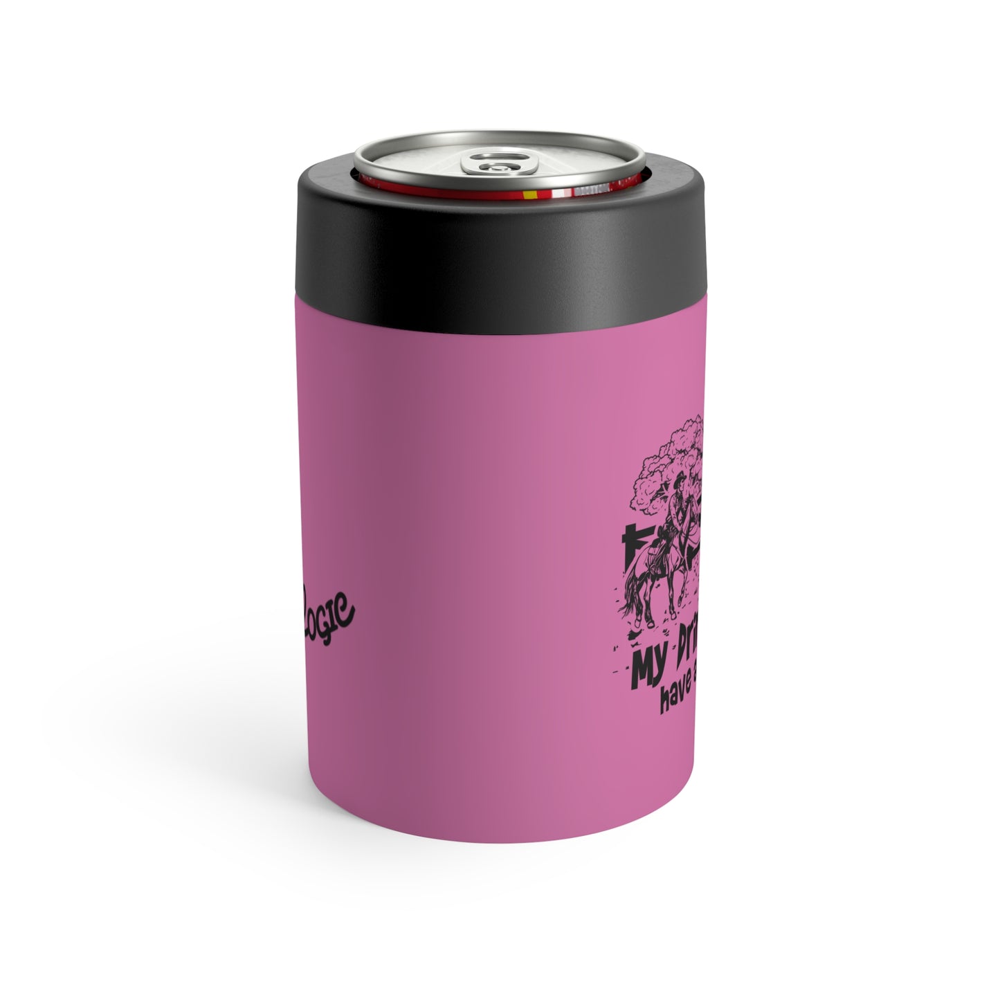 My Drinking Buddies Have a Roping Problem (Concept 2, Pink 12 Oz Koozie Tumbler)