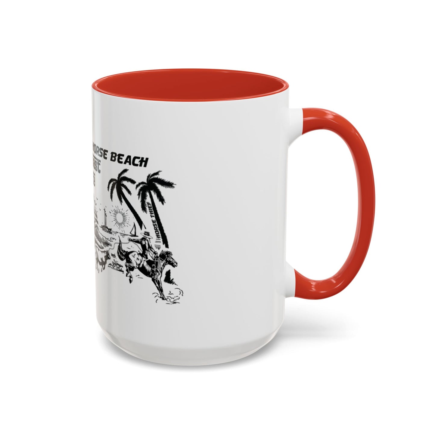 Bucking Horse Beach, West Coast Cowpoke detailed design Mug (11 and 15oz)