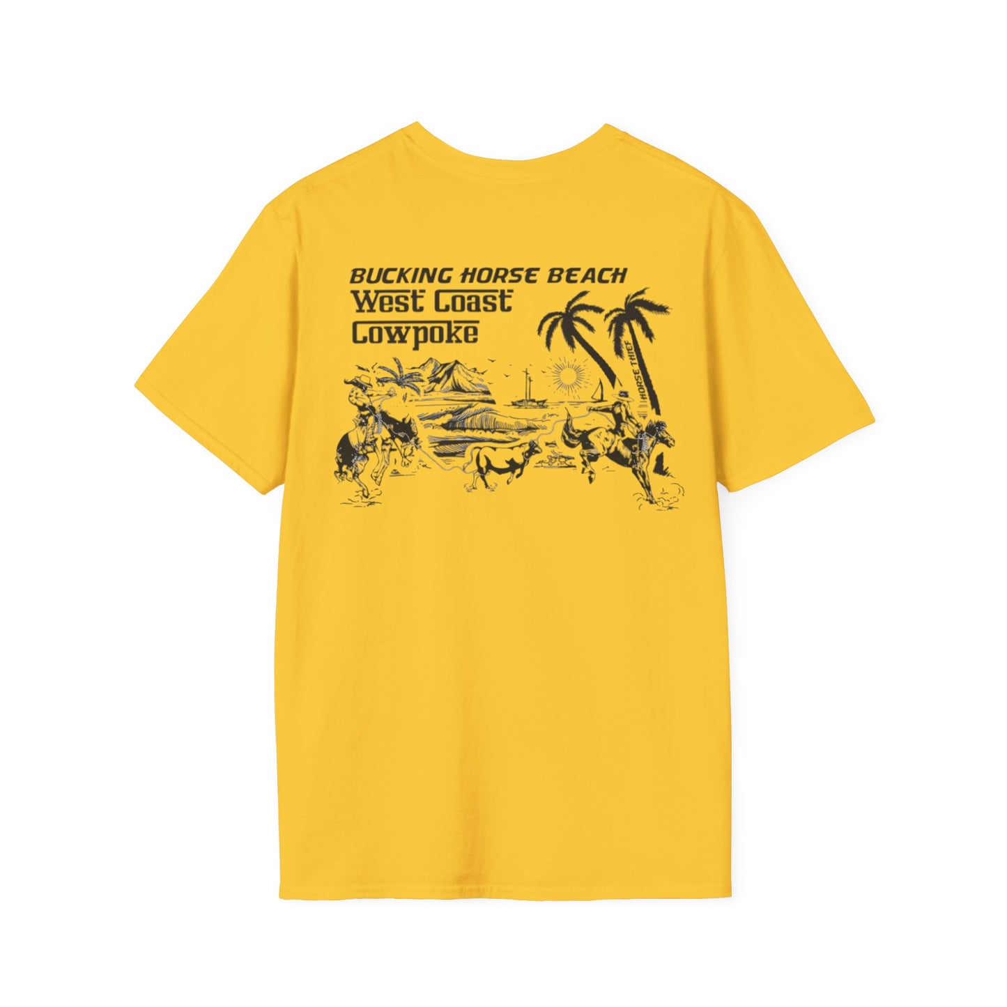 Bucking Horse Beach, West Coast Cowpoke Classic Tee
