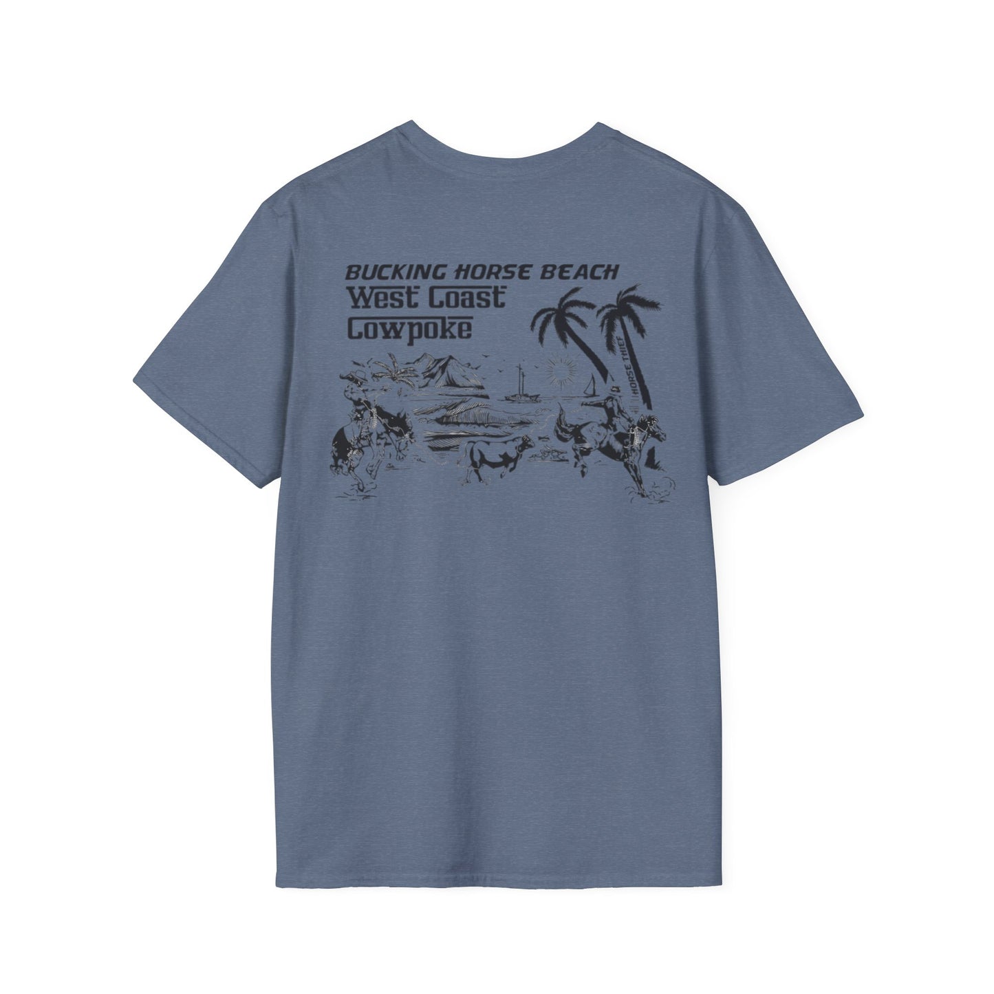 Bucking Horse Beach, West Coast Cowpoke Classic Tee