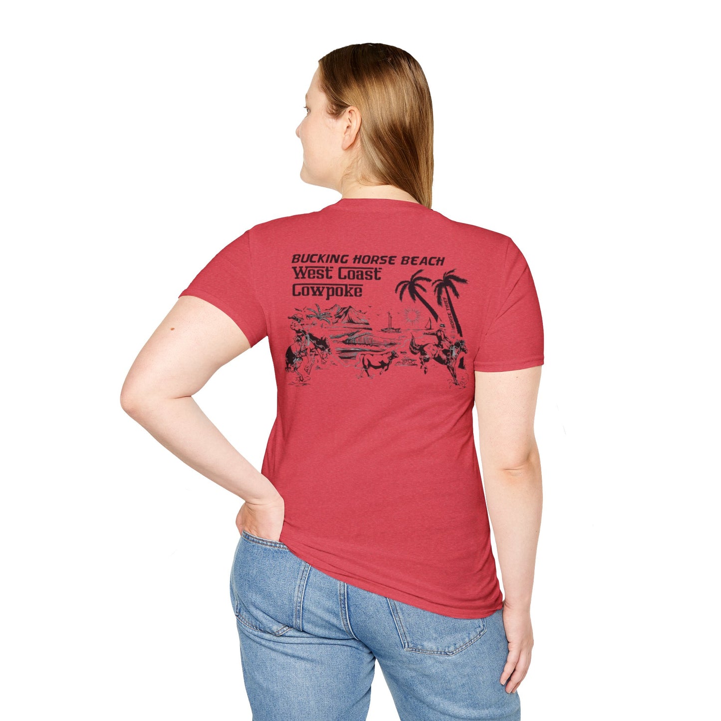 Bucking Horse Beach, West Coast Cowpoke Classic Tee