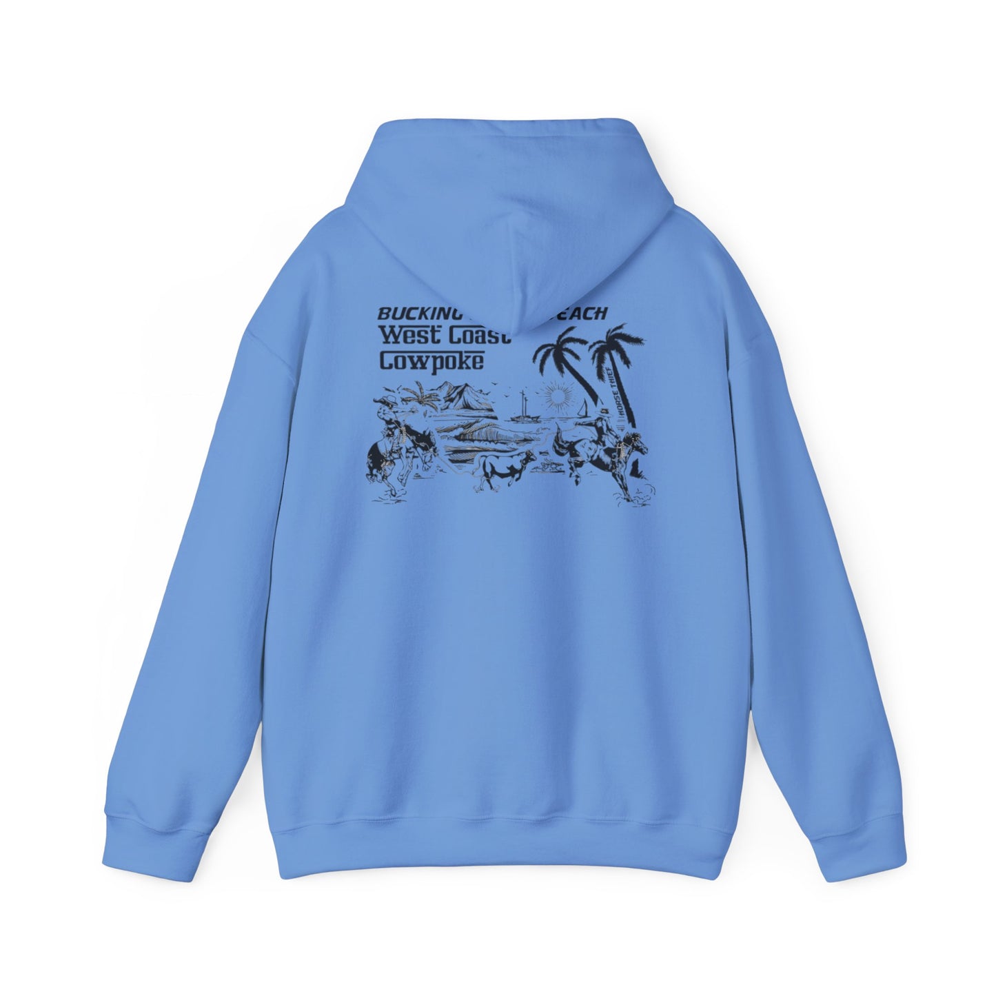 Bucking Horse Beach, West Coast Cowpoke Hoodie