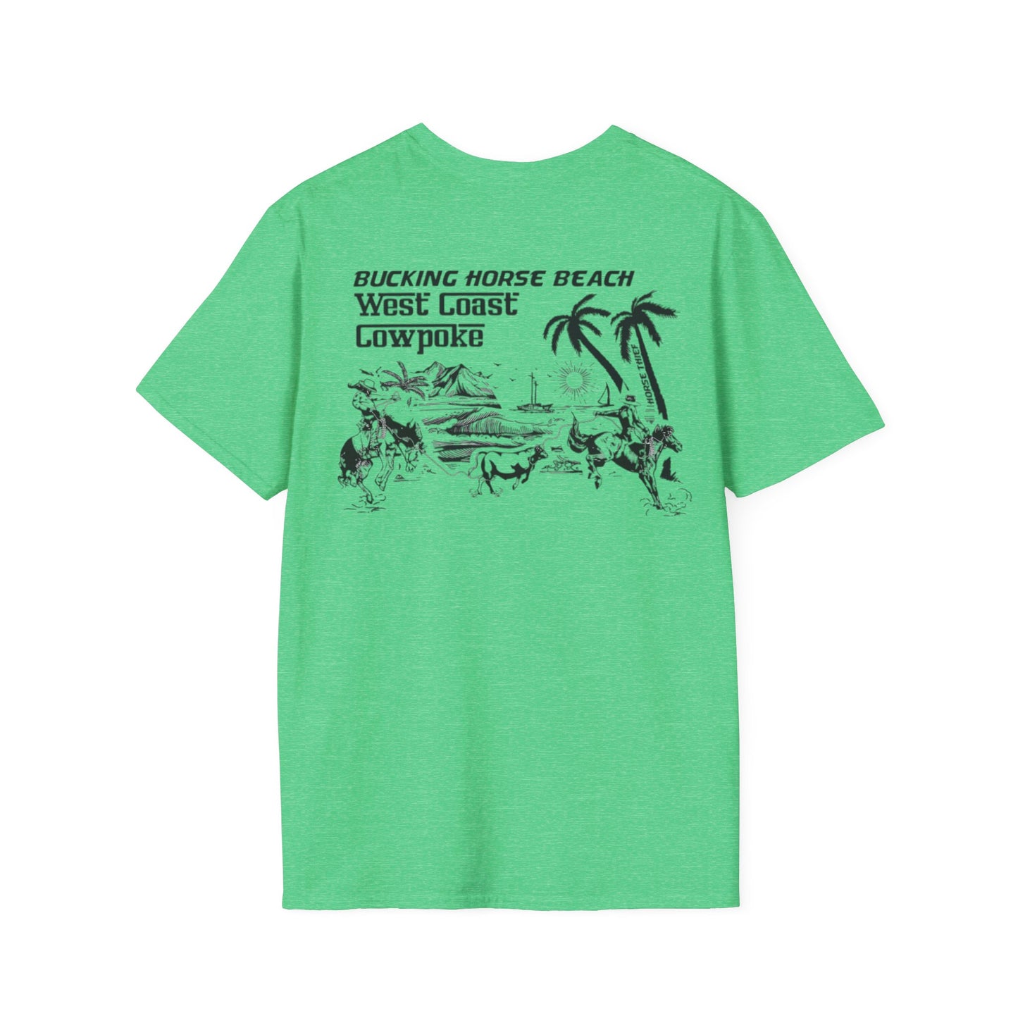 Bucking Horse Beach, West Coast Cowpoke Classic Tee
