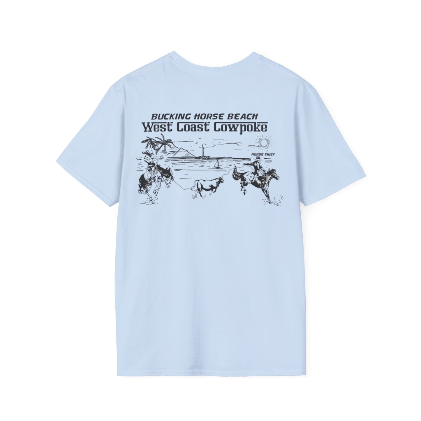 Bucking Horse Beach, West Coast Cowpoke Classic Tee