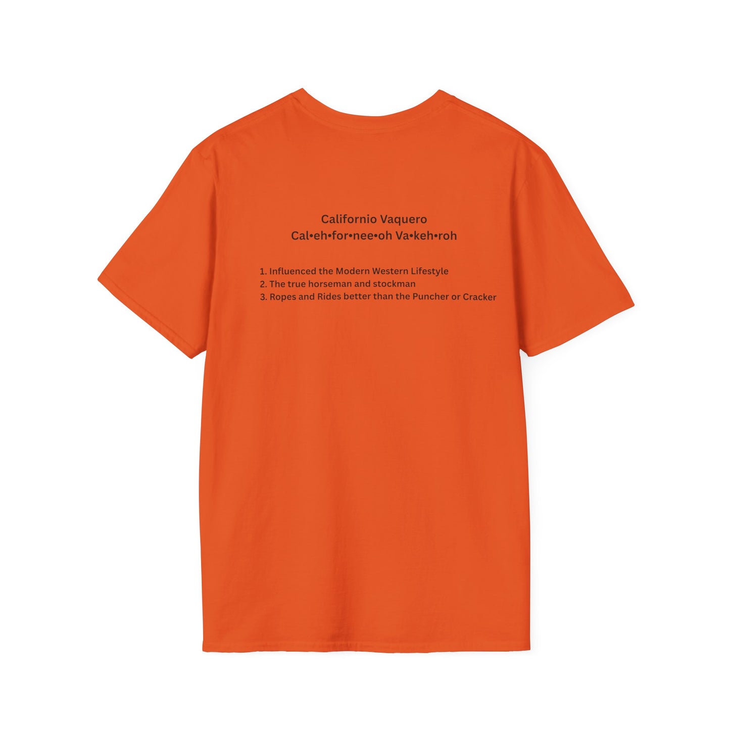 Californio Vaqueroing Style 1 (Light Colored Tee)