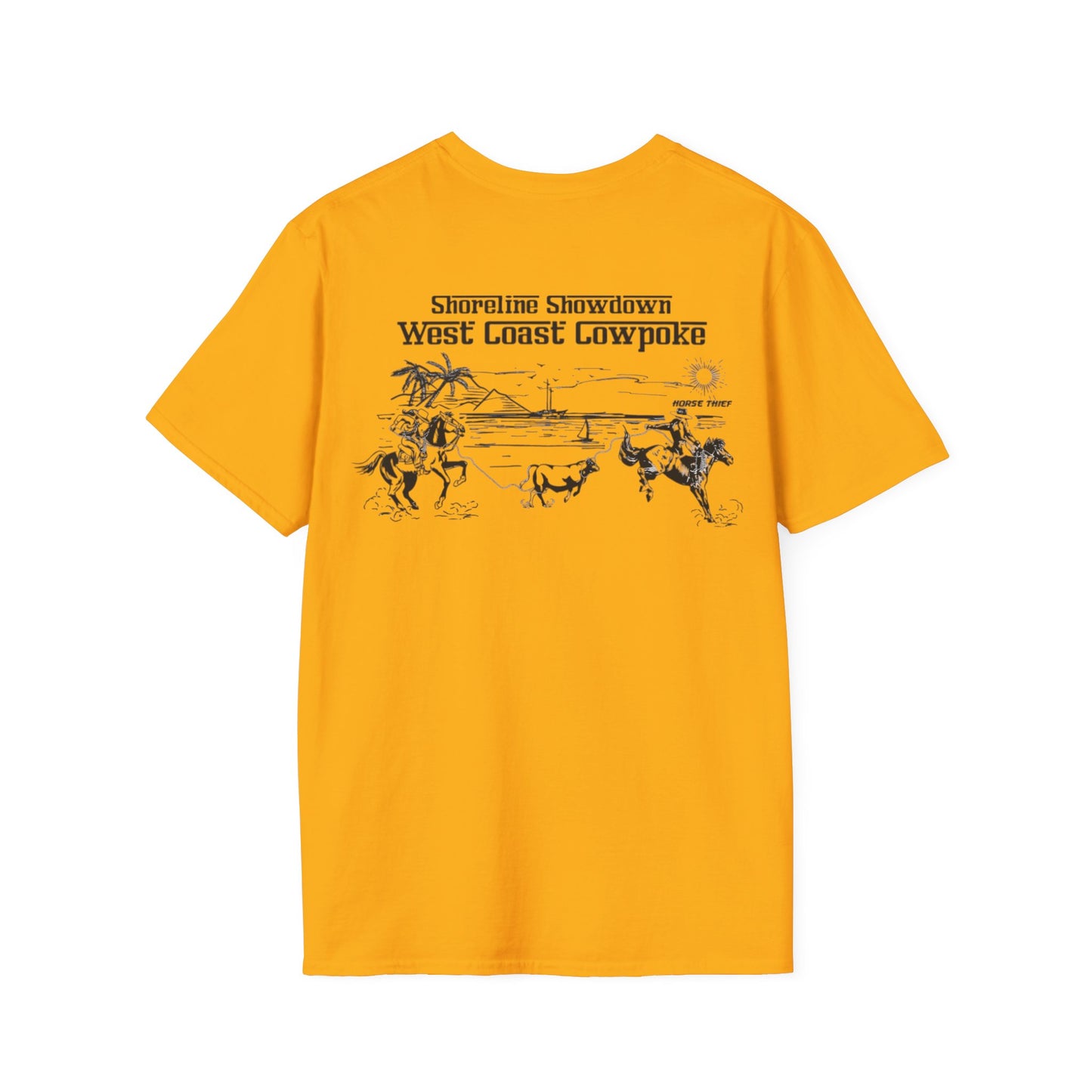 Shoreline Showdown, West Coast Cowpoke Simple Design Tee