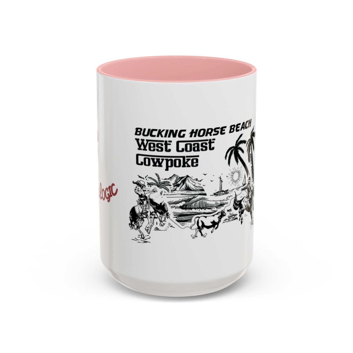 Bucking Horse Beach, West Coast Cowpoke detailed design Mug (11 and 15oz)