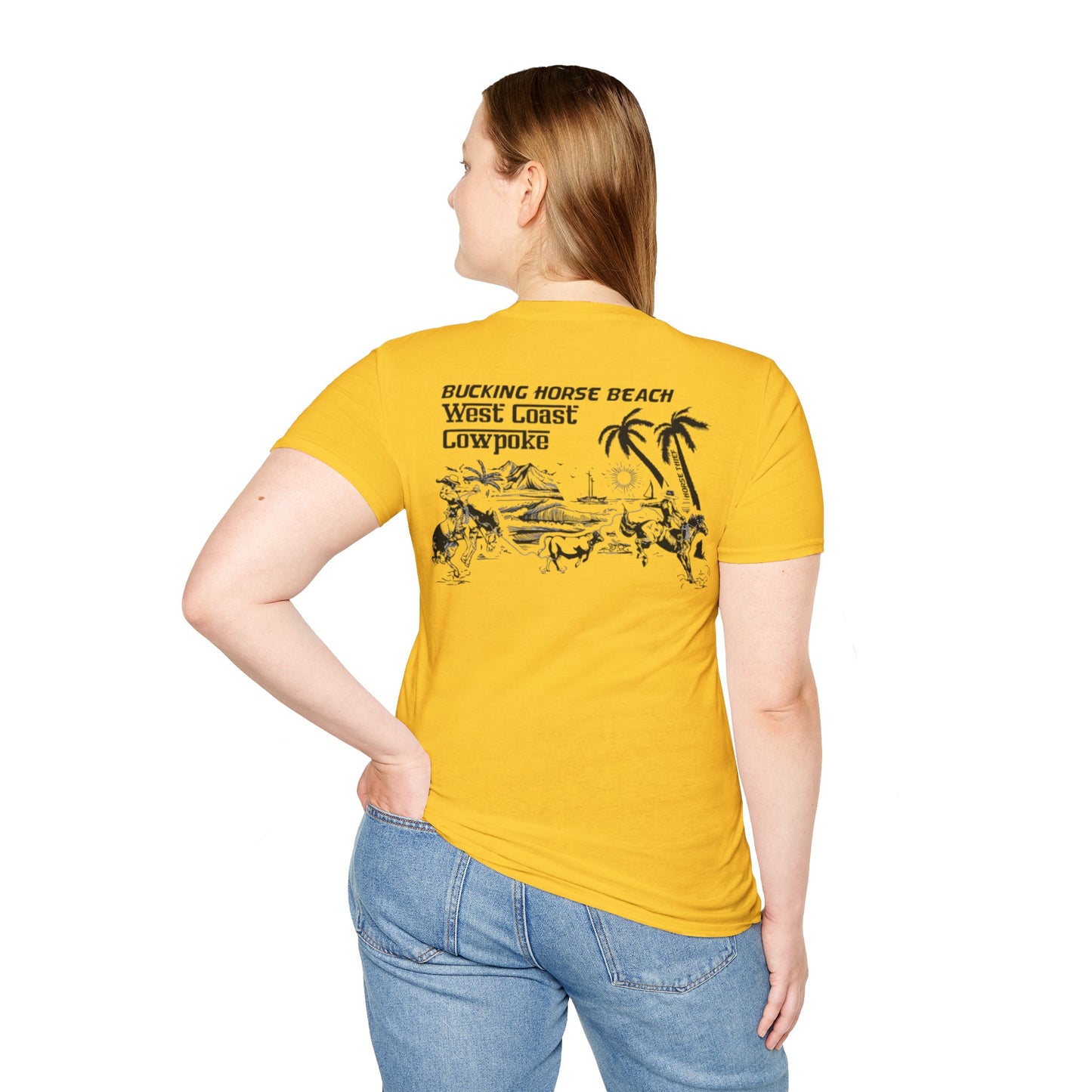 Bucking Horse Beach, West Coast Cowpoke Classic Tee