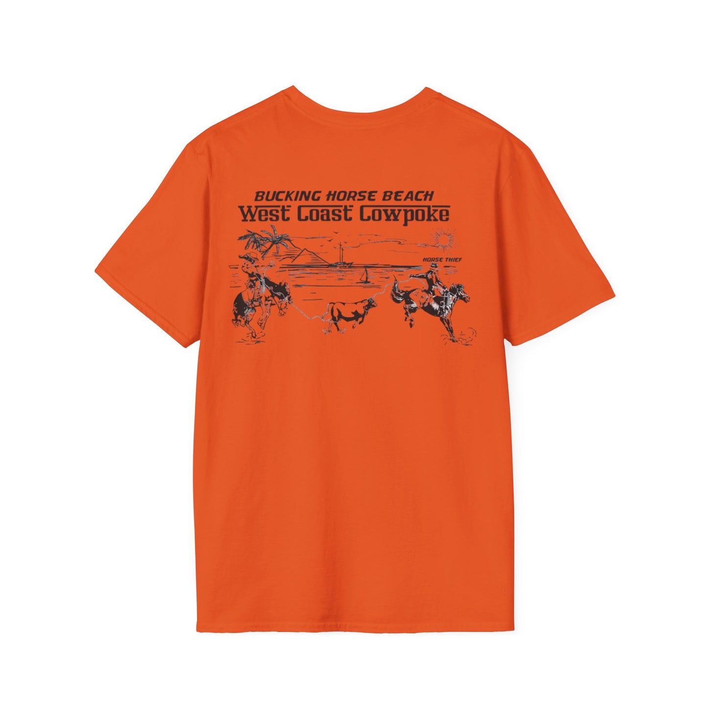 Bucking Horse Beach, West Coast Cowpoke Classic Tee