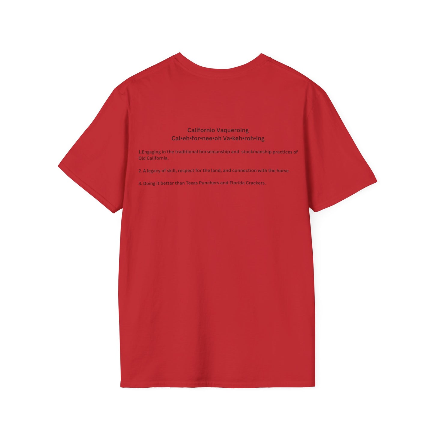 Californio Vaqueroing Style 3 (Light Colored Tee)
