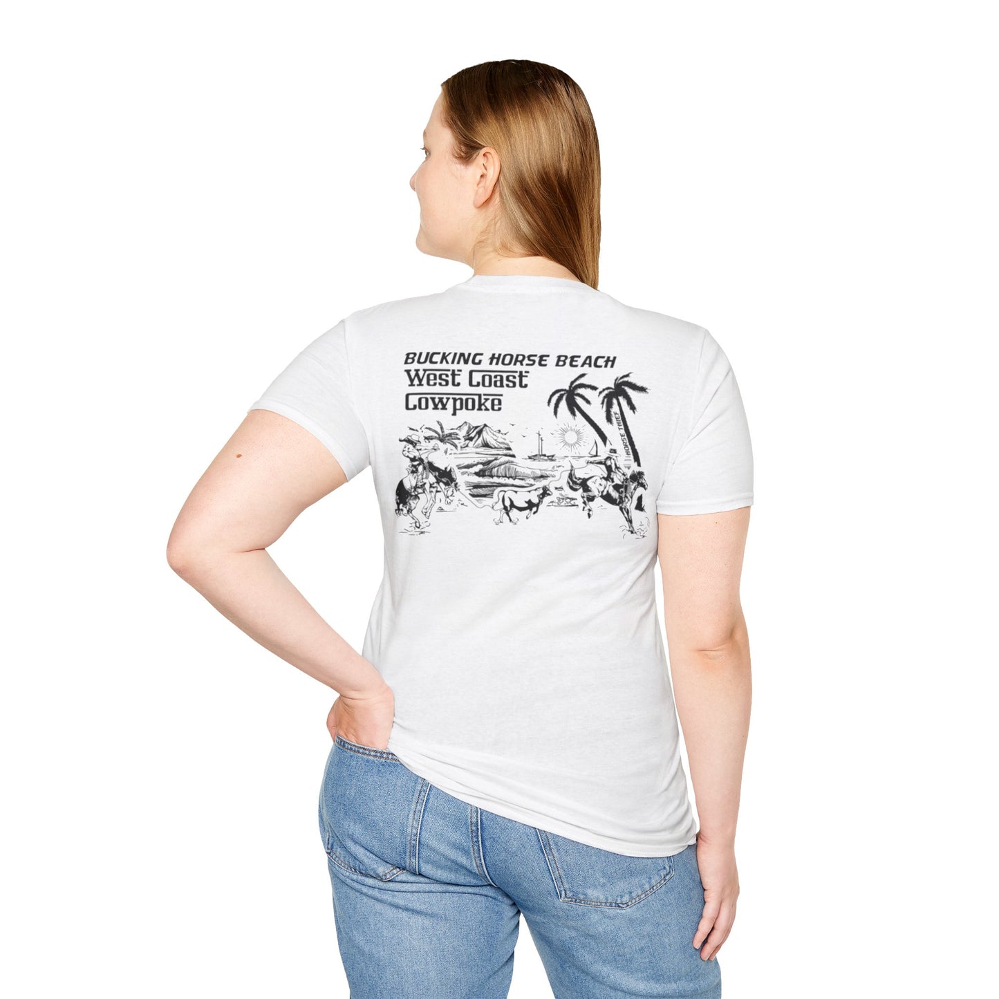 Bucking Horse Beach, West Coast Cowpoke Classic Tee