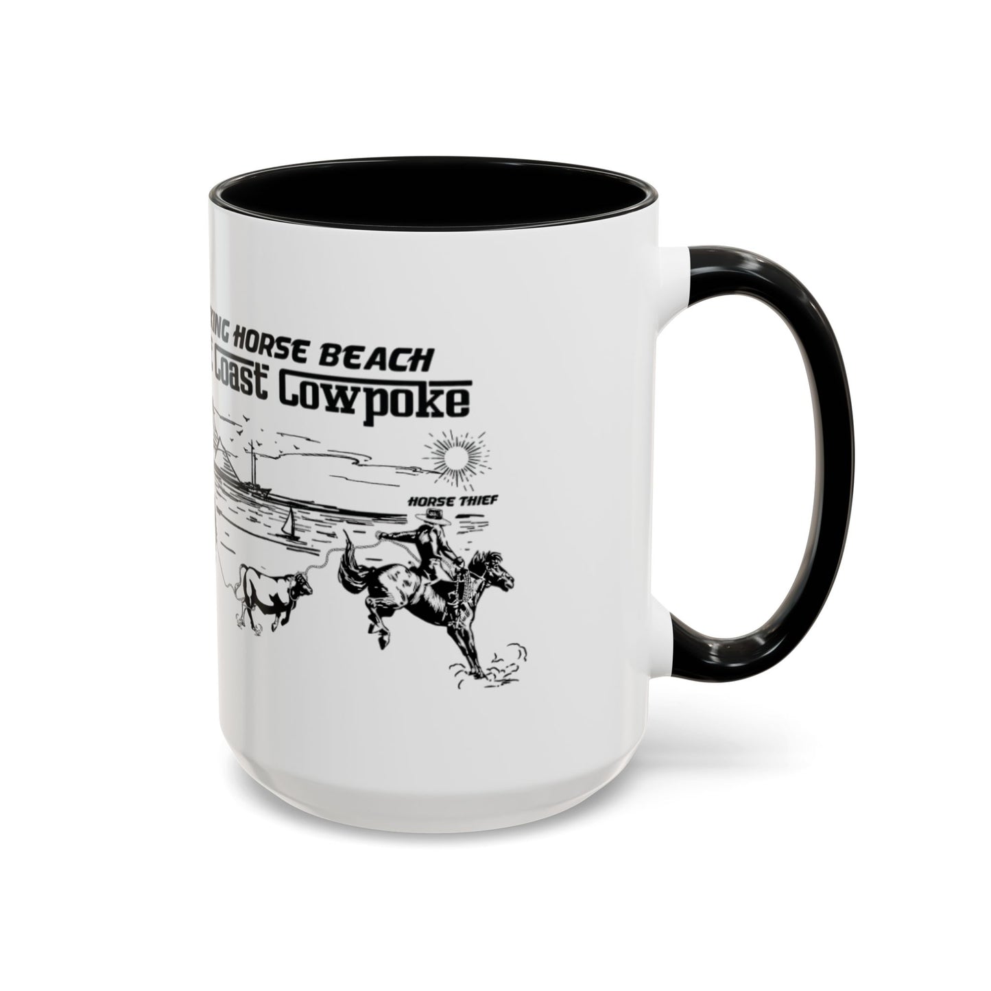 Bucking Horse Beach, West Coast Cowpoke Mug (11 and 15oz)