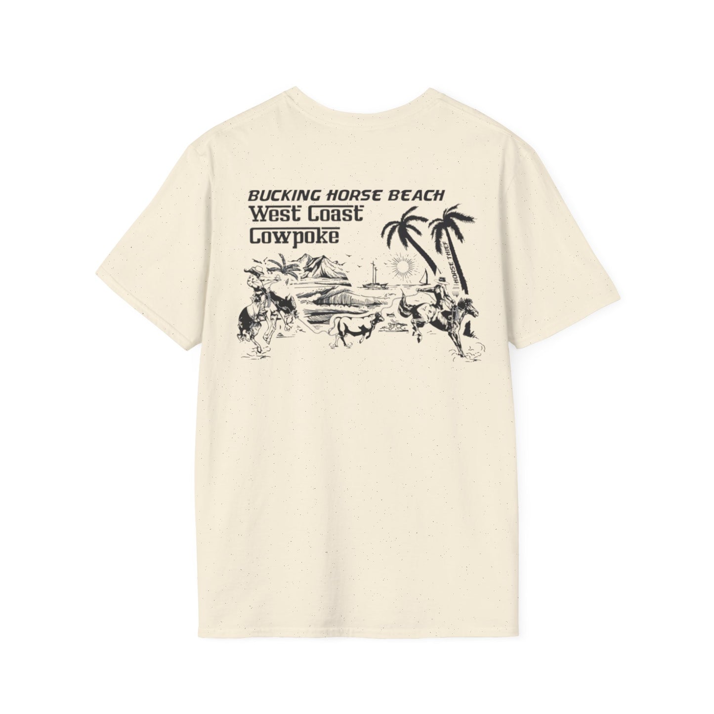 Bucking Horse Beach, West Coast Cowpoke Classic Tee
