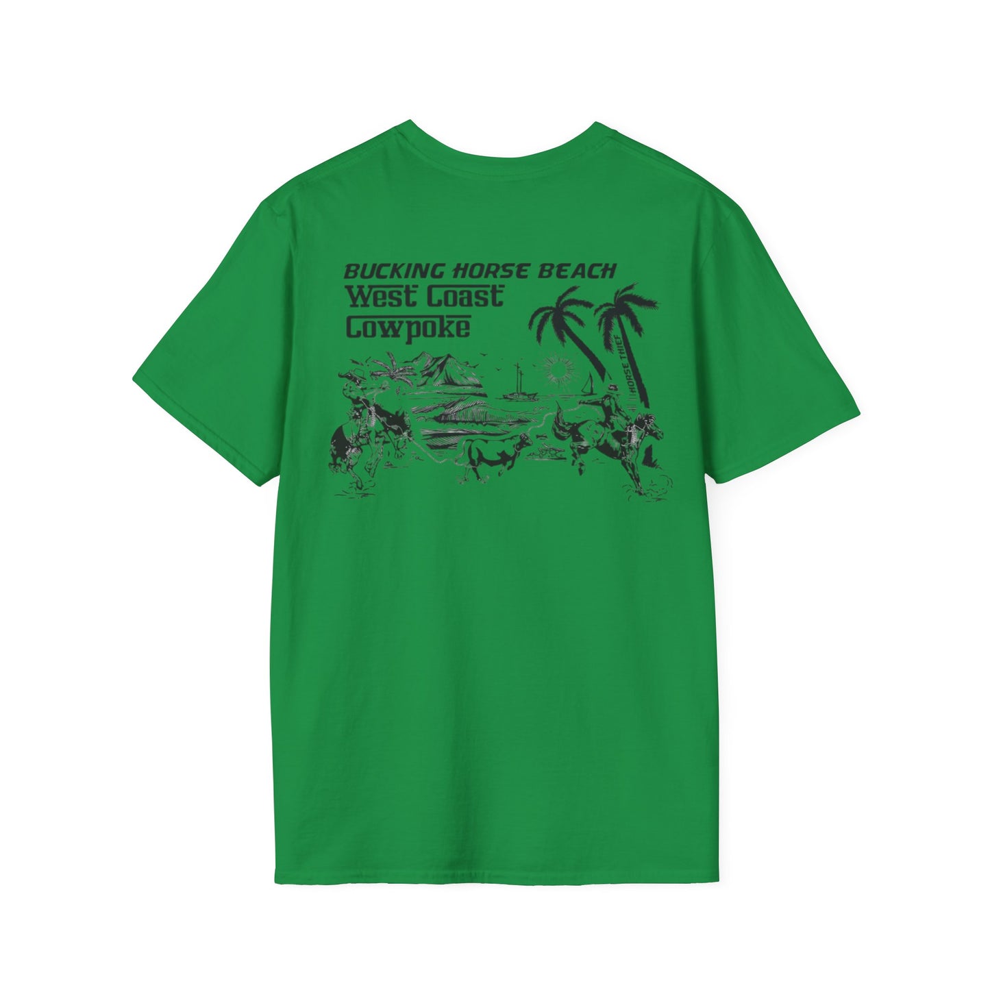 Bucking Horse Beach, West Coast Cowpoke Classic Tee