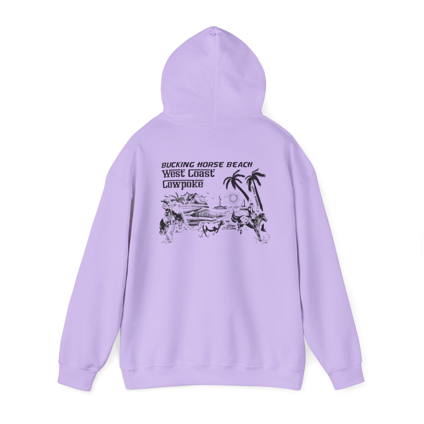 Bucking Horse Beach, West Coast Cowpoke Hoodie