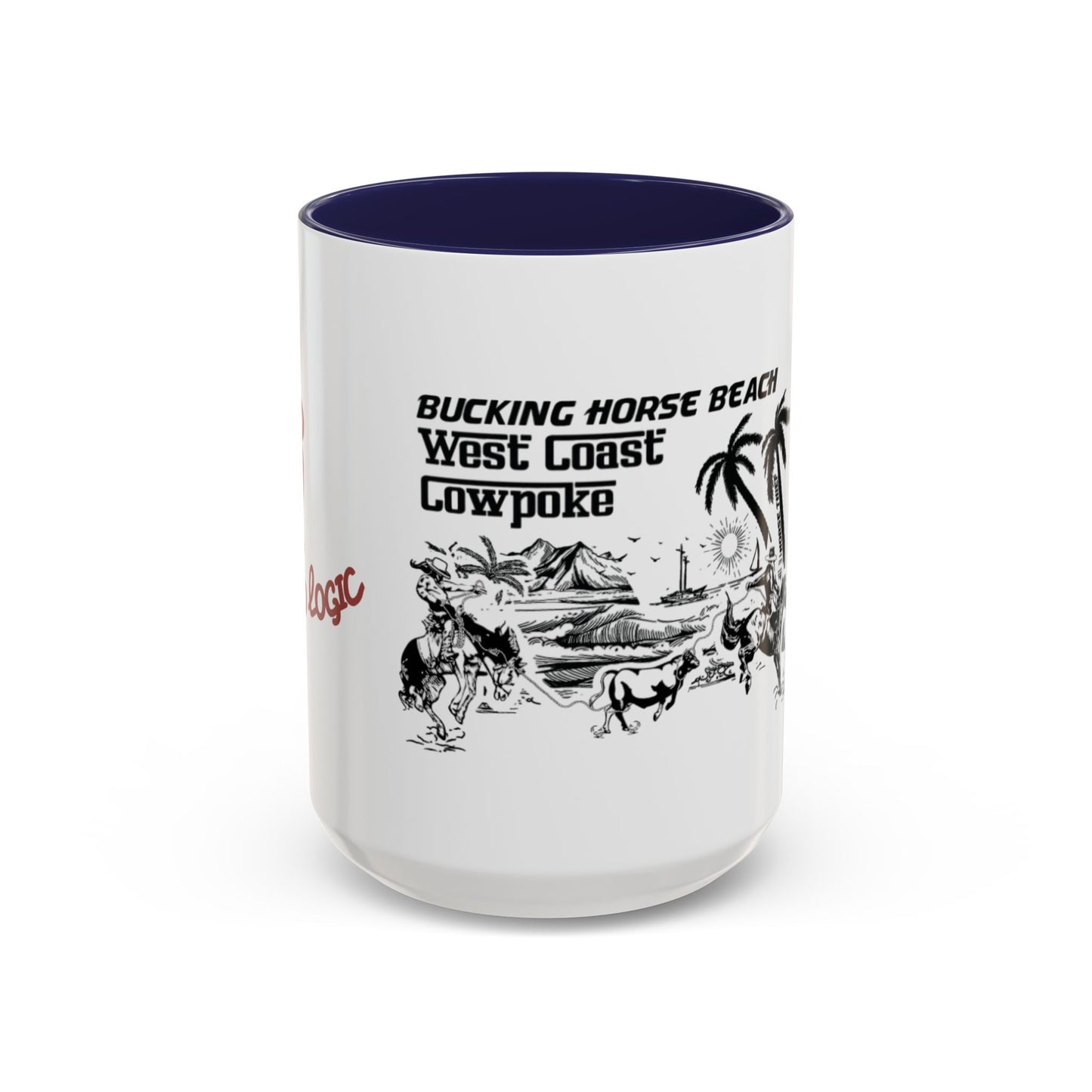 Bucking Horse Beach, West Coast Cowpoke detailed design Mug (11 and 15oz)