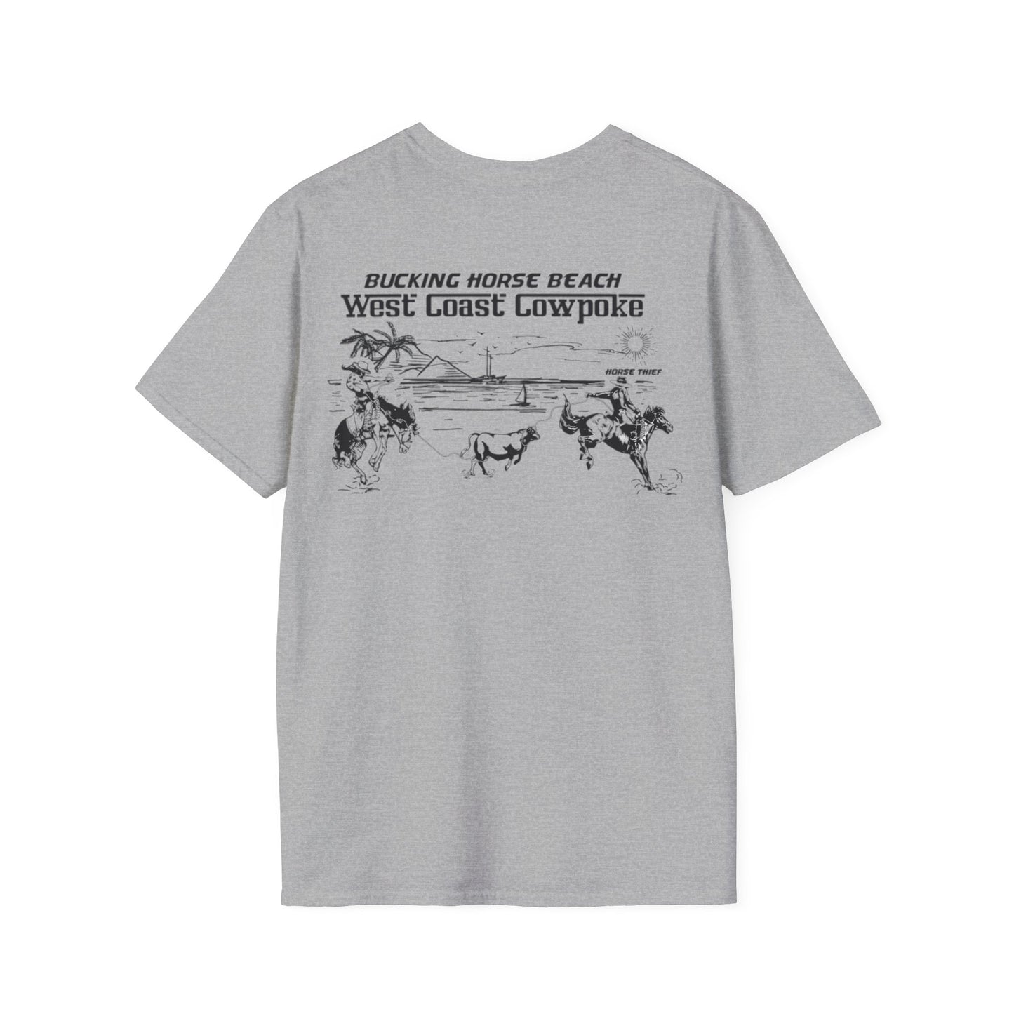Bucking Horse Beach, West Coast Cowpoke Classic Tee