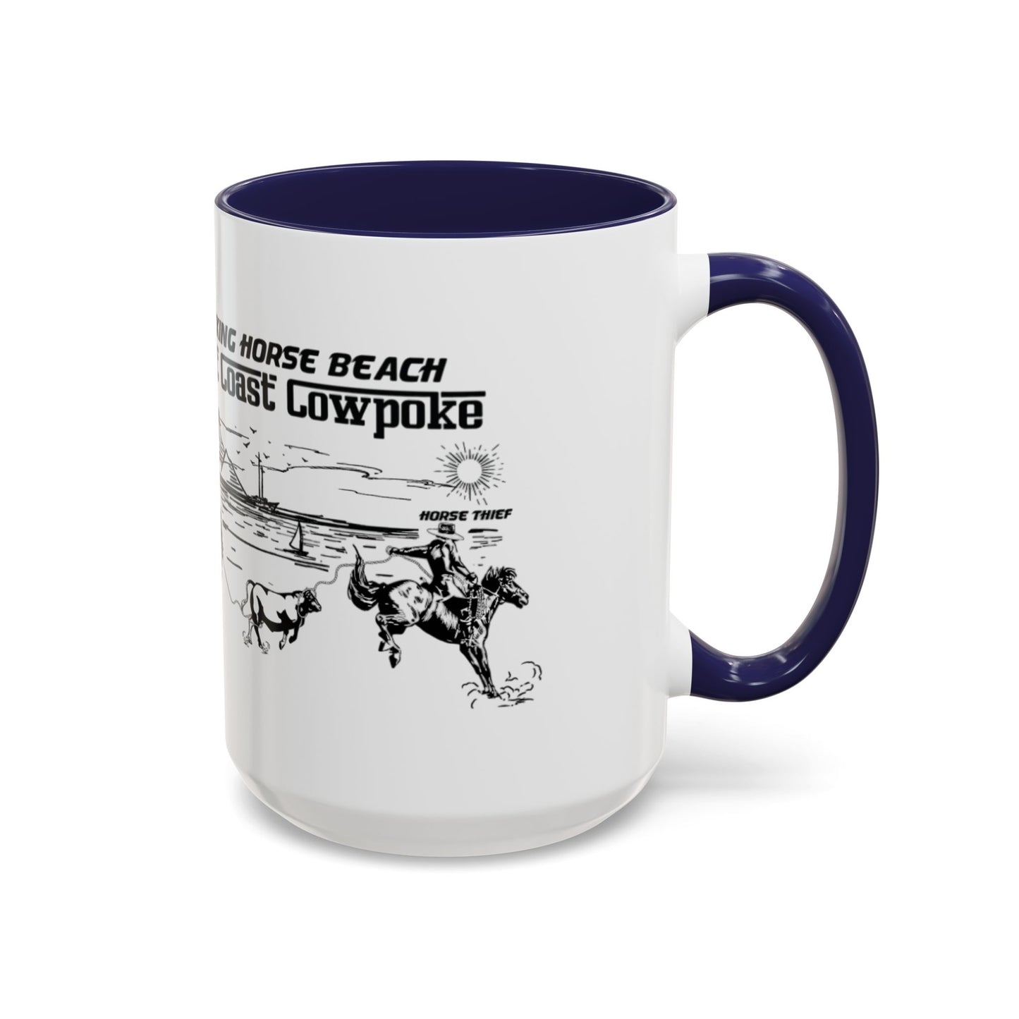 Bucking Horse Beach, West Coast Cowpoke Mug (11 and 15oz)