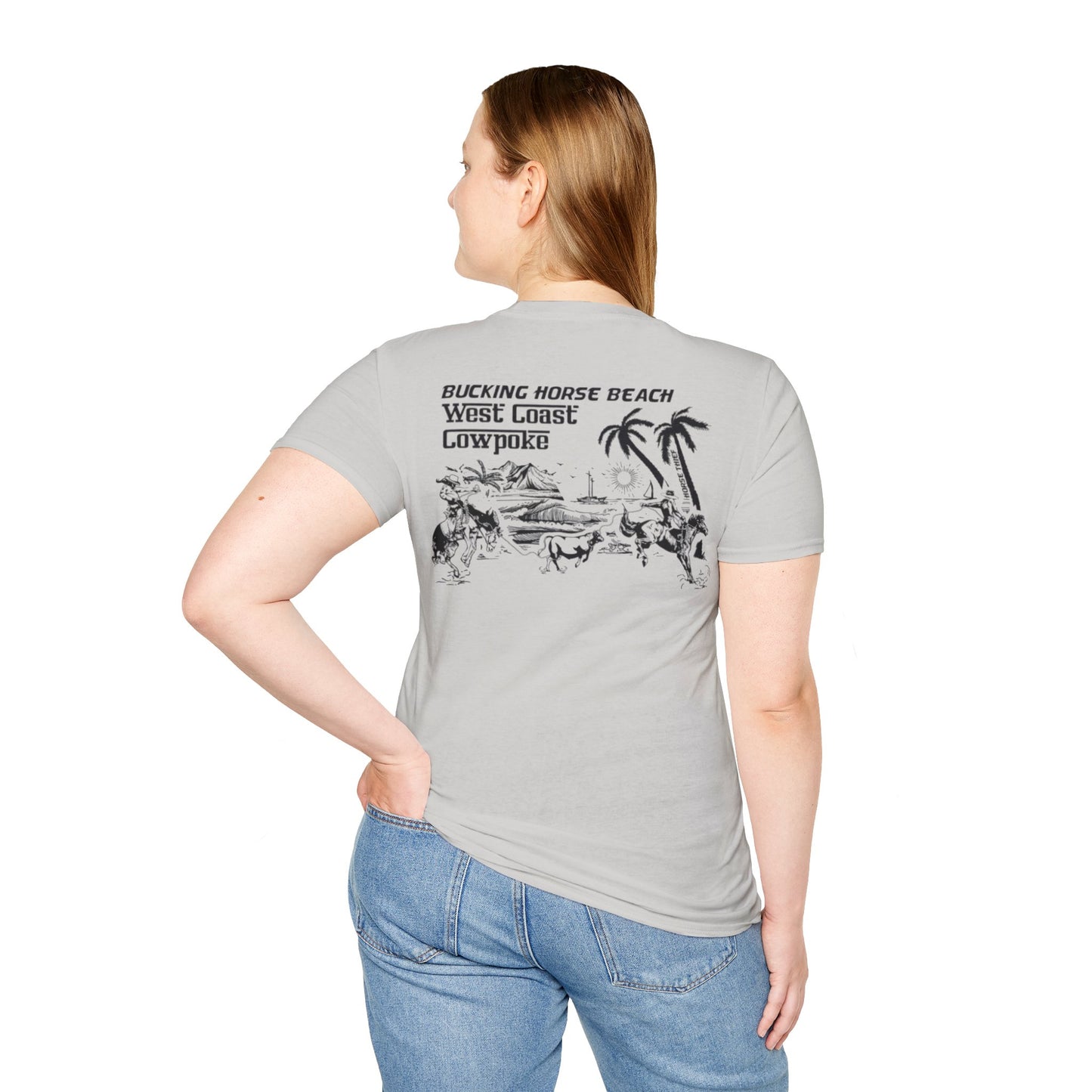 Bucking Horse Beach, West Coast Cowpoke Classic Tee