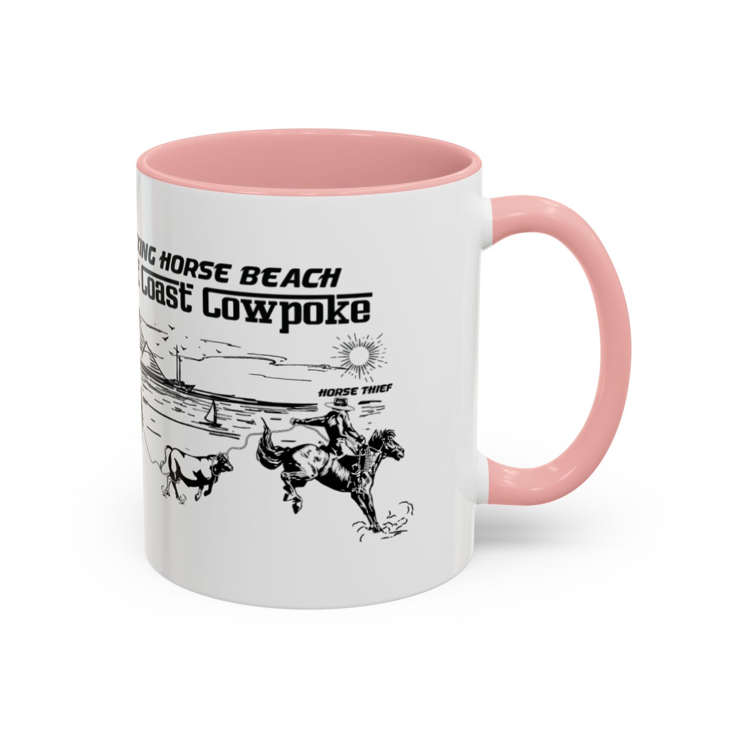 Bucking Horse Beach, West Coast Cowpoke Mug (11 and 15oz)