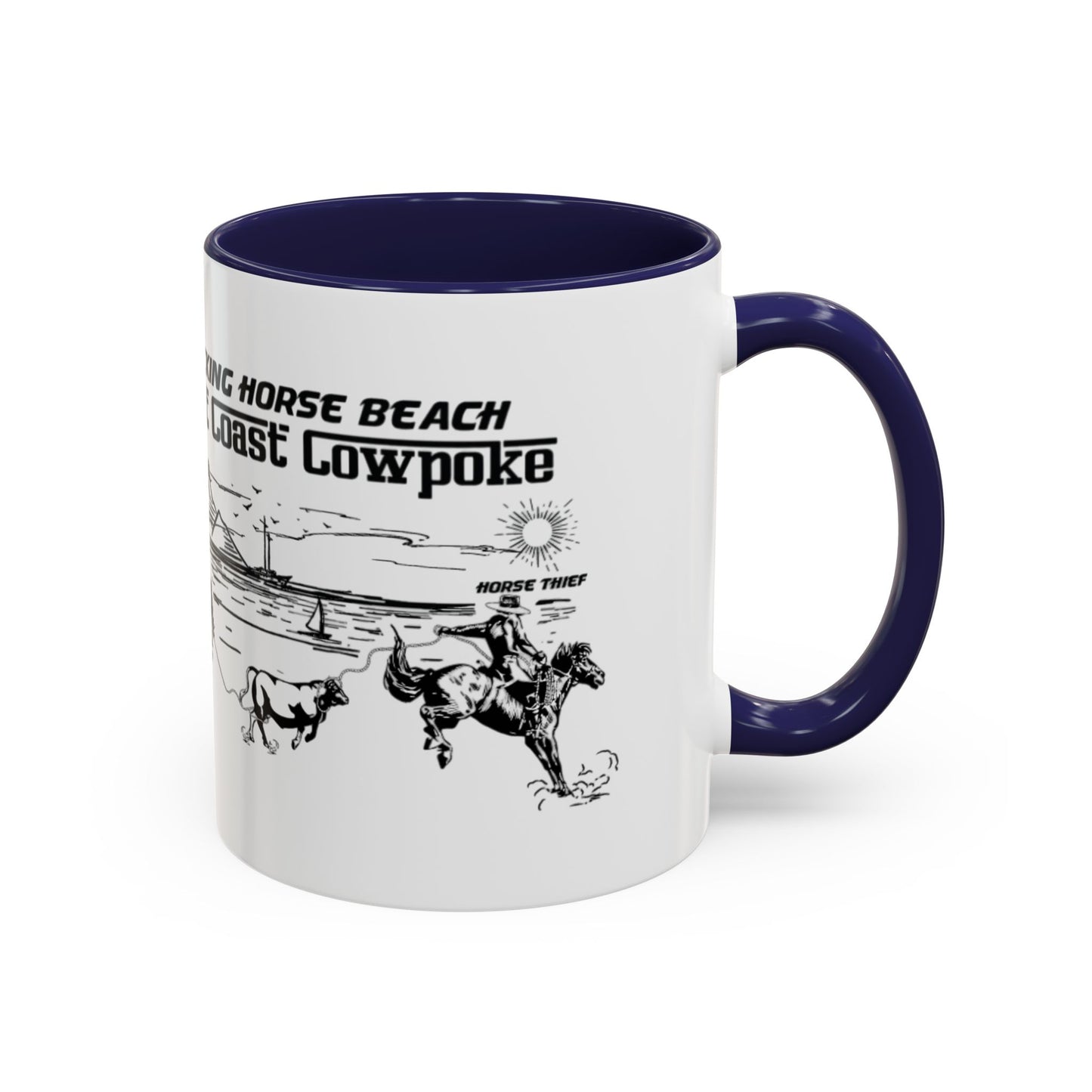 Bucking Horse Beach, West Coast Cowpoke Mug (11 and 15oz)