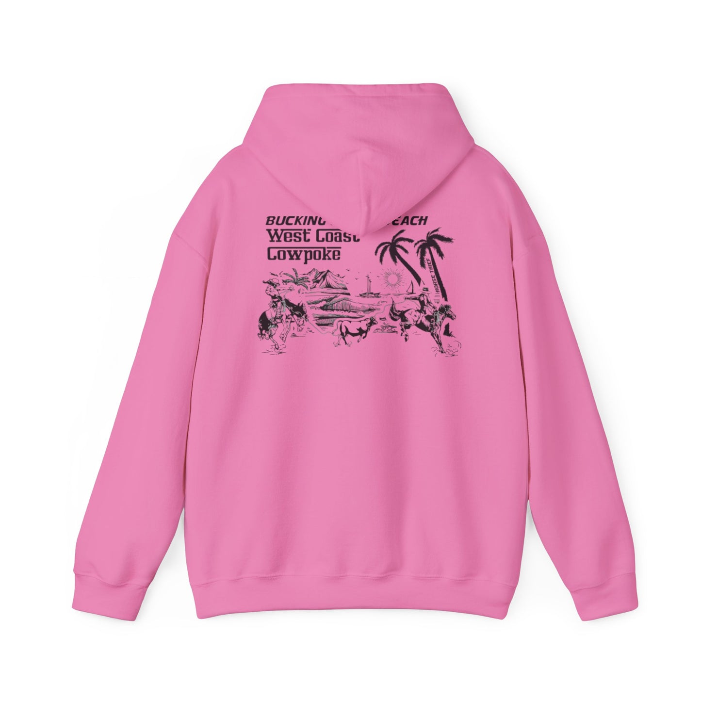 Bucking Horse Beach, West Coast Cowpoke Hoodie