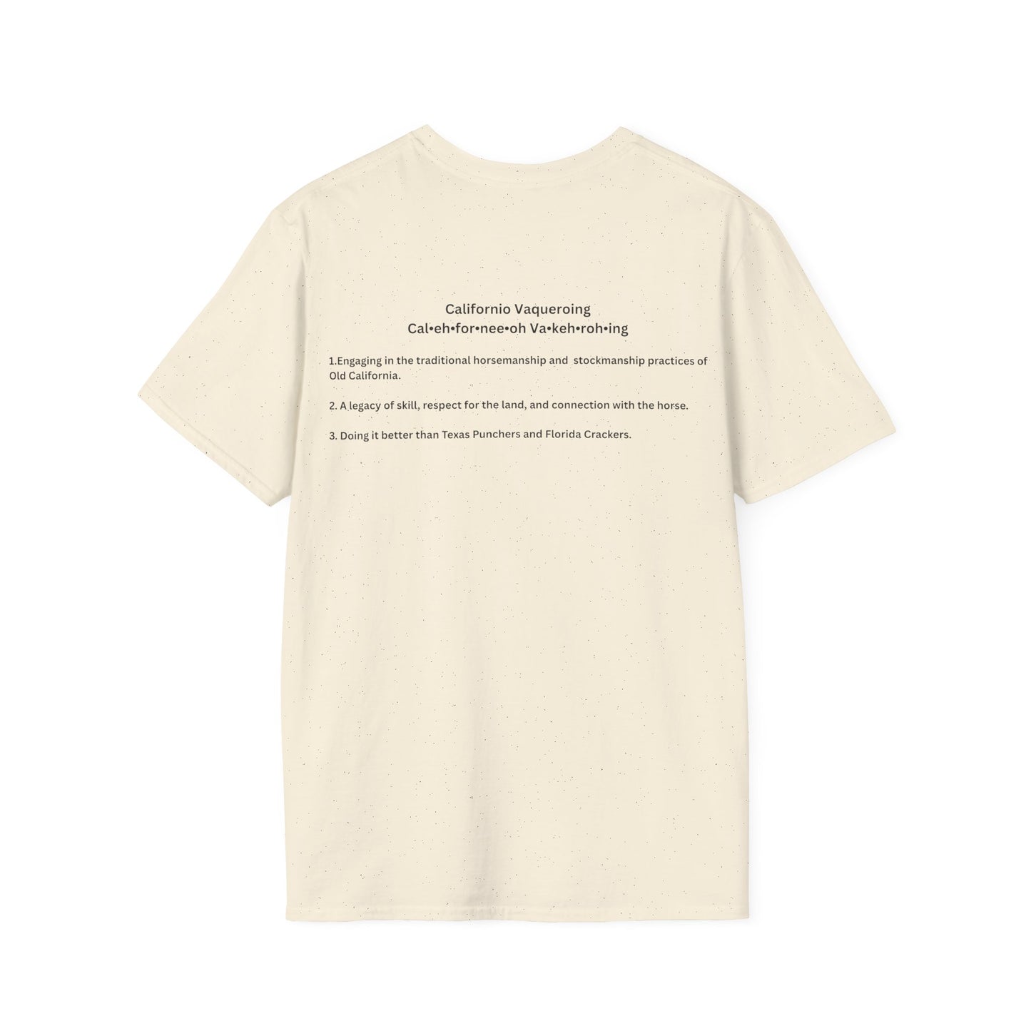 Californio Vaqueroing Style 3 (Light Colored Tee)