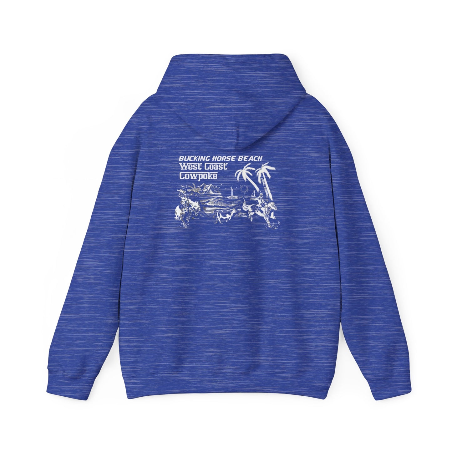 Bucking Horse Beach, West Coast Cowpoke Dark Hoodie