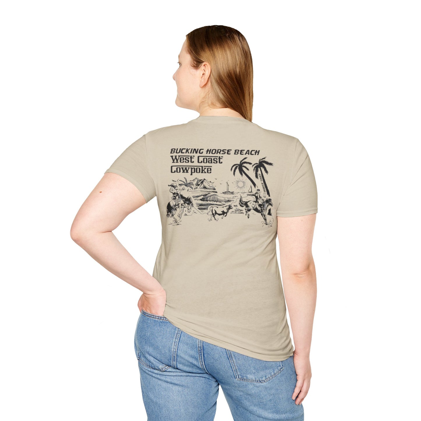 Bucking Horse Beach, West Coast Cowpoke Classic Tee