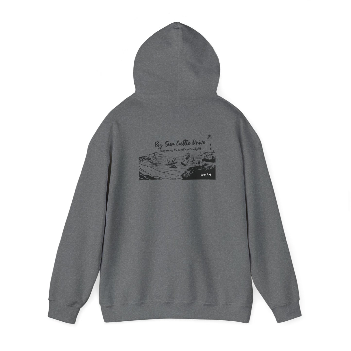 Big Sur Cattle Drive: Conquering the Coast and Spotlights Hoodie