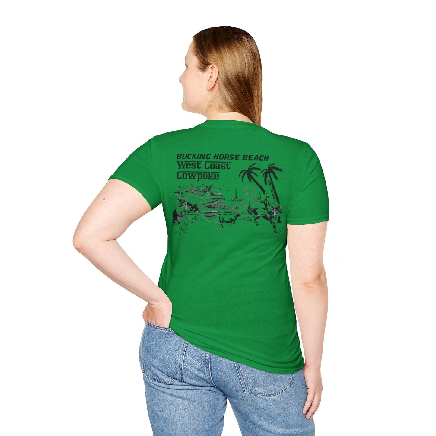 Bucking Horse Beach, West Coast Cowpoke Classic Tee