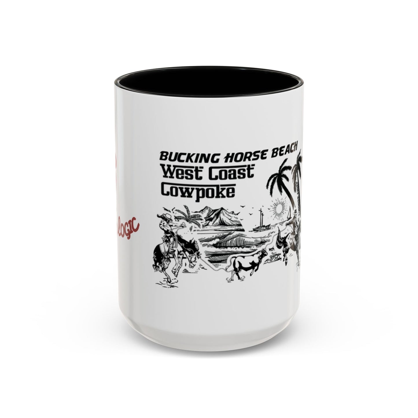 Bucking Horse Beach, West Coast Cowpoke detailed design Mug (11 and 15oz)