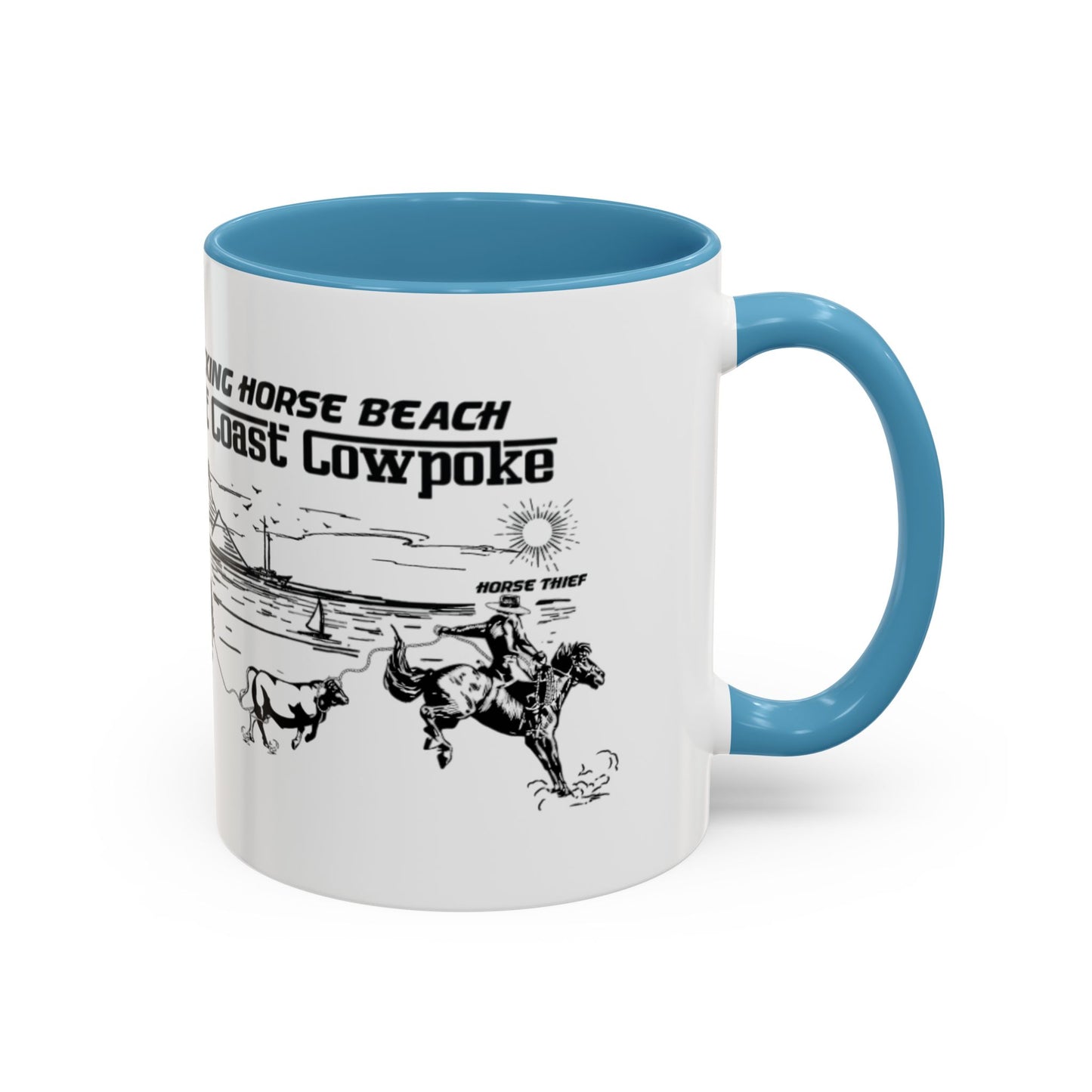 Bucking Horse Beach, West Coast Cowpoke Mug (11 and 15oz)